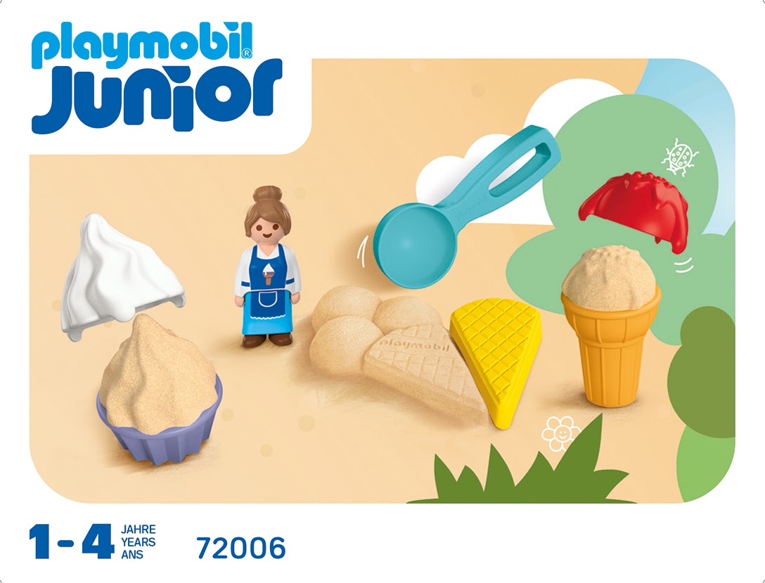 Playmobil® Konstruktions-Spielset »Sand-Eisdiele (72006), Junior Sand« Made in Europe