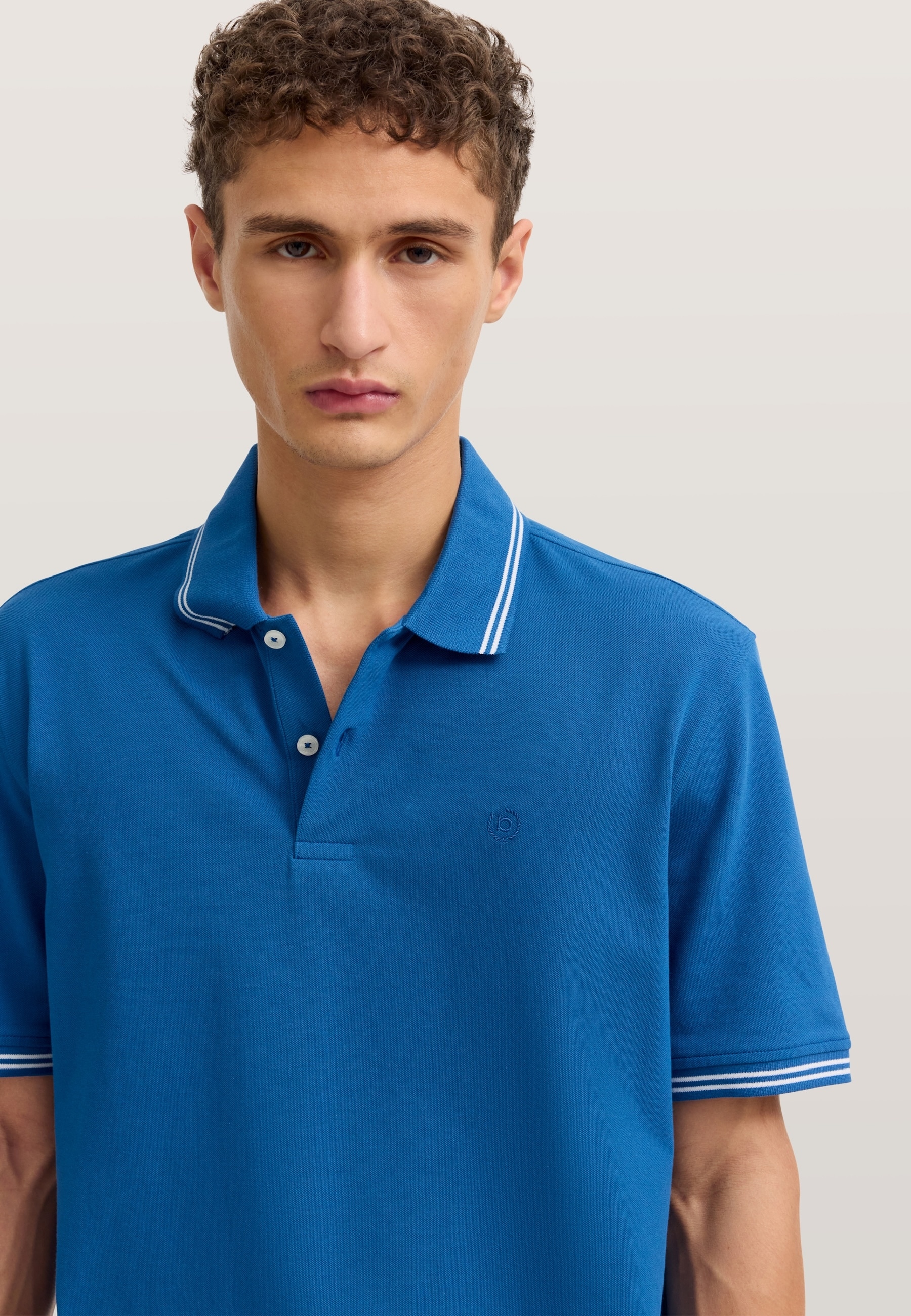 bugatti Poloshirt Modern Fit aus reiner Baumwolle