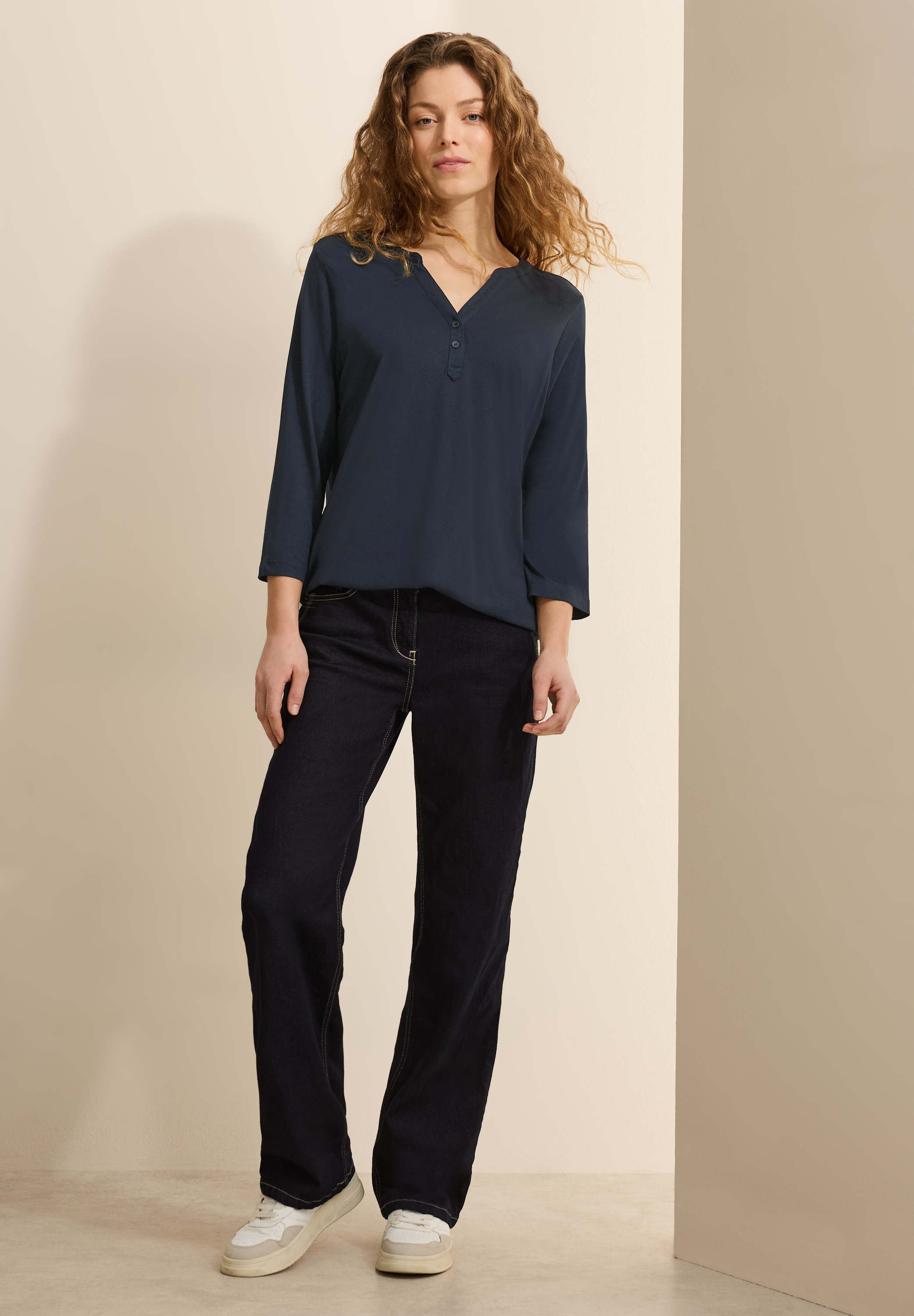 Cecil 3/4-Arm-Shirt, mit elastischem Bund