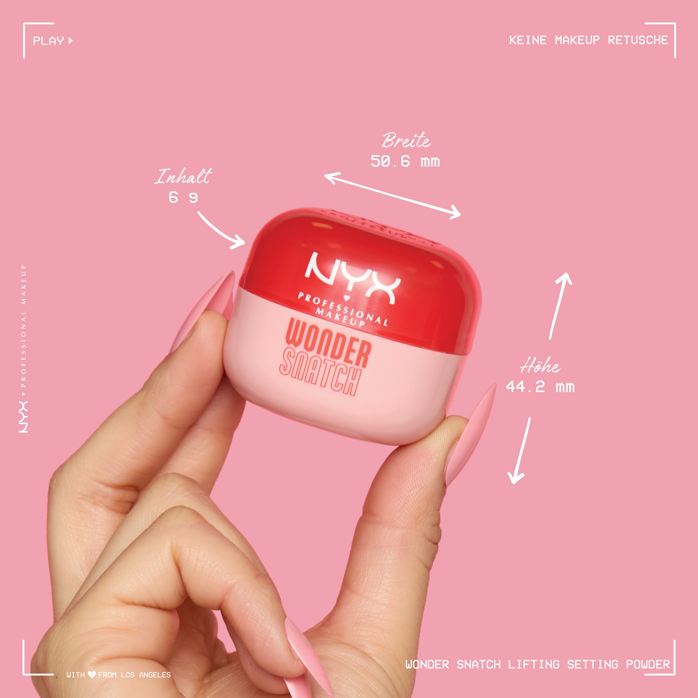 NYX PROFESSIONAL MAKEUP Puder »WONDER SNATCH POWDER« angereichert mit grünem Tee für den antioxidativen Glow gesunder Haut