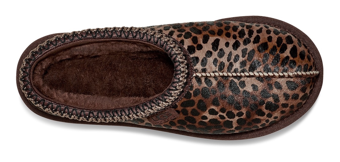 UGG Clog »Tasman Caspian«, Mule, Hausschuh mit allover Leo-Muster
