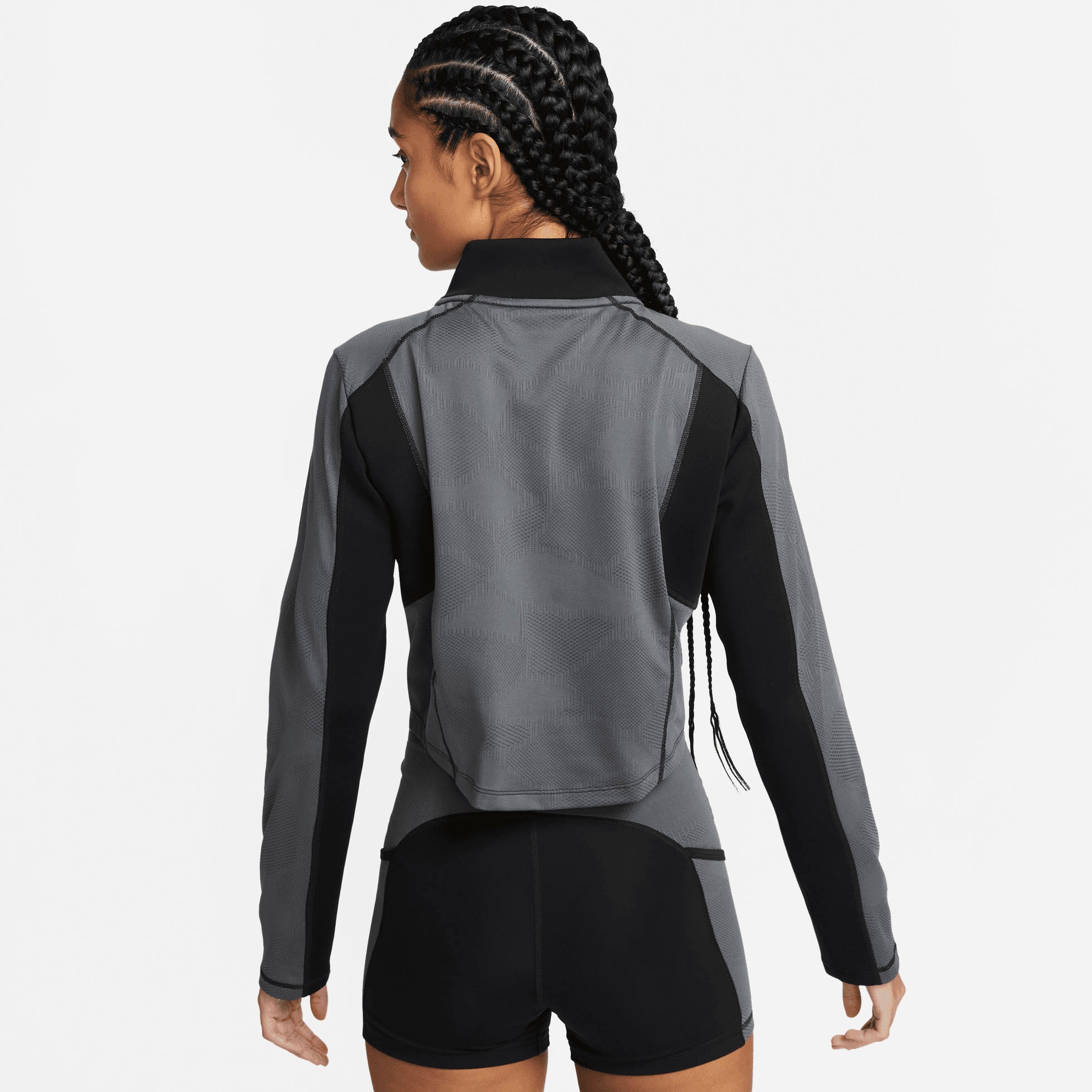 Nike Trainingsshirt »Dri-FIT Femme Women's Half-Zip Long Sleeve Cropped Top«