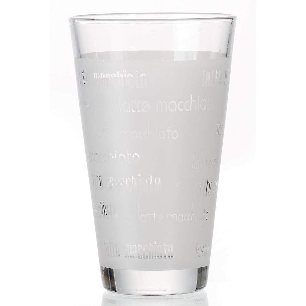 Ritzenhoff & Breker Latte-Macchiato-Glas »Chicco«, (Set, 4 tlg., (4 Becher)