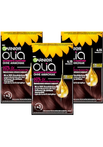 Coloration »Garnier Olia dauerhafte Haarfarbe«, (Set, 3 tlg.)