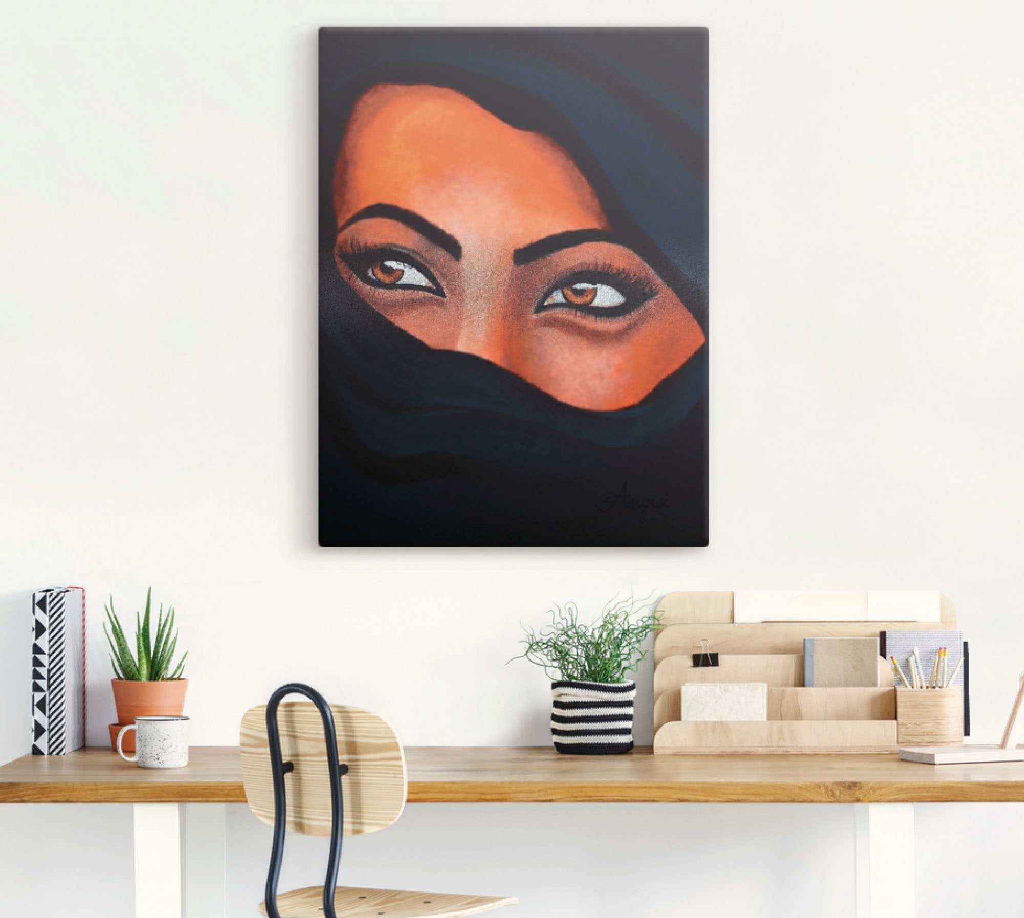 Artland Wandbild »Tuareg - Der in online versch. oder Sand Poster Frau, St.), auf OTTO Größen Wandaufkleber Leinwandbild, bei (1 als Haut«, deiner