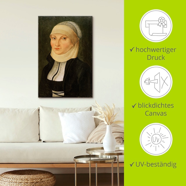 Artland Wandbild »Katharina von Bora«, Portrait, (1 St.), als Alubild,  Leinwandbild, Wandaufkleber oder Poster in versch. Größen bei OTTO