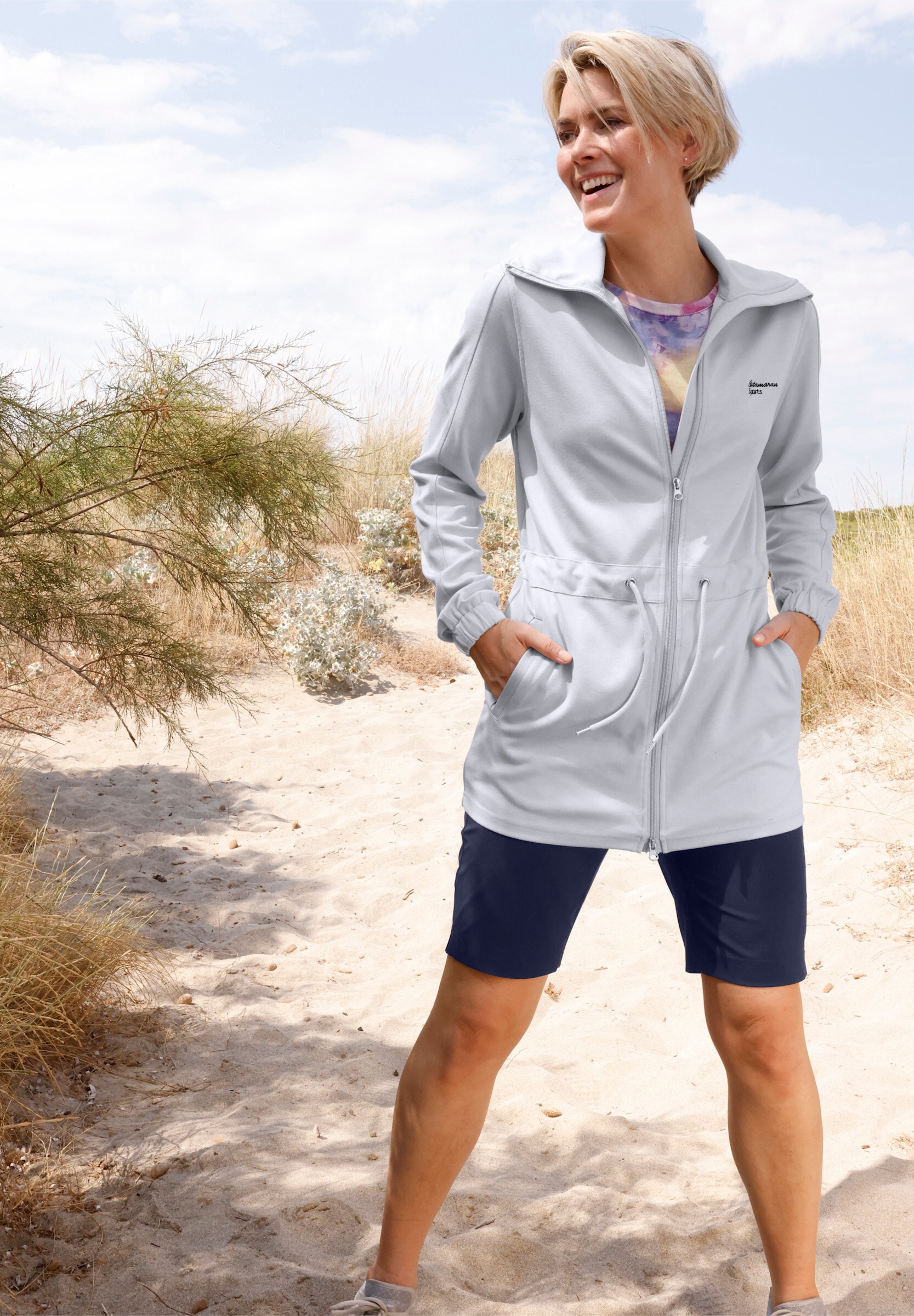 Witt Shirtjacke »Freizeitjacke Sweatjacke , auf Taillenhöhe weitenregulierbar«