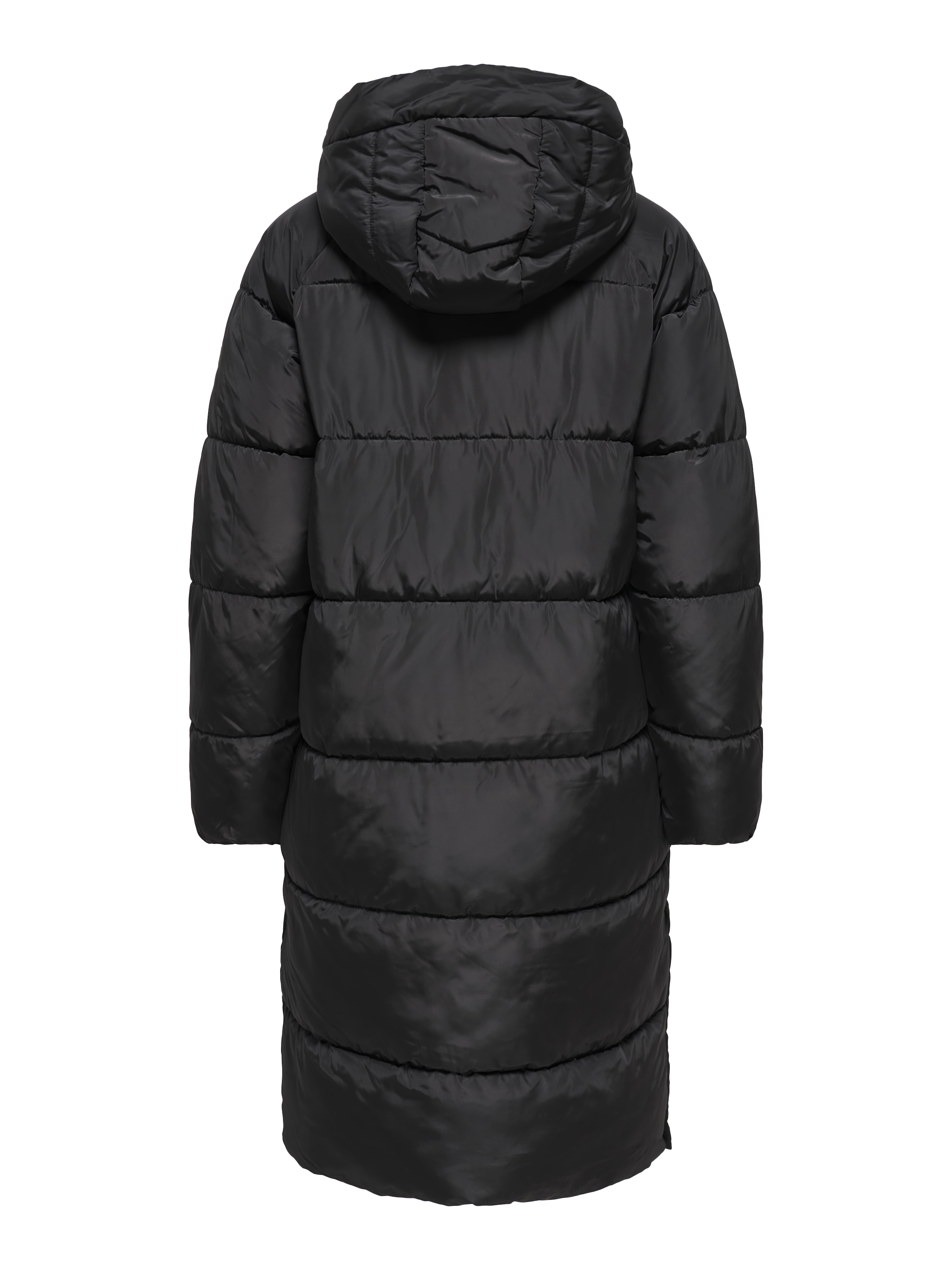 ONLY Steppmantel »ONLAMAND – Langer Puffercoat mit 2-Wege-Reißverschluss«, lässig geschnitten, modisch, Steppware, Materialmix, hochschließend