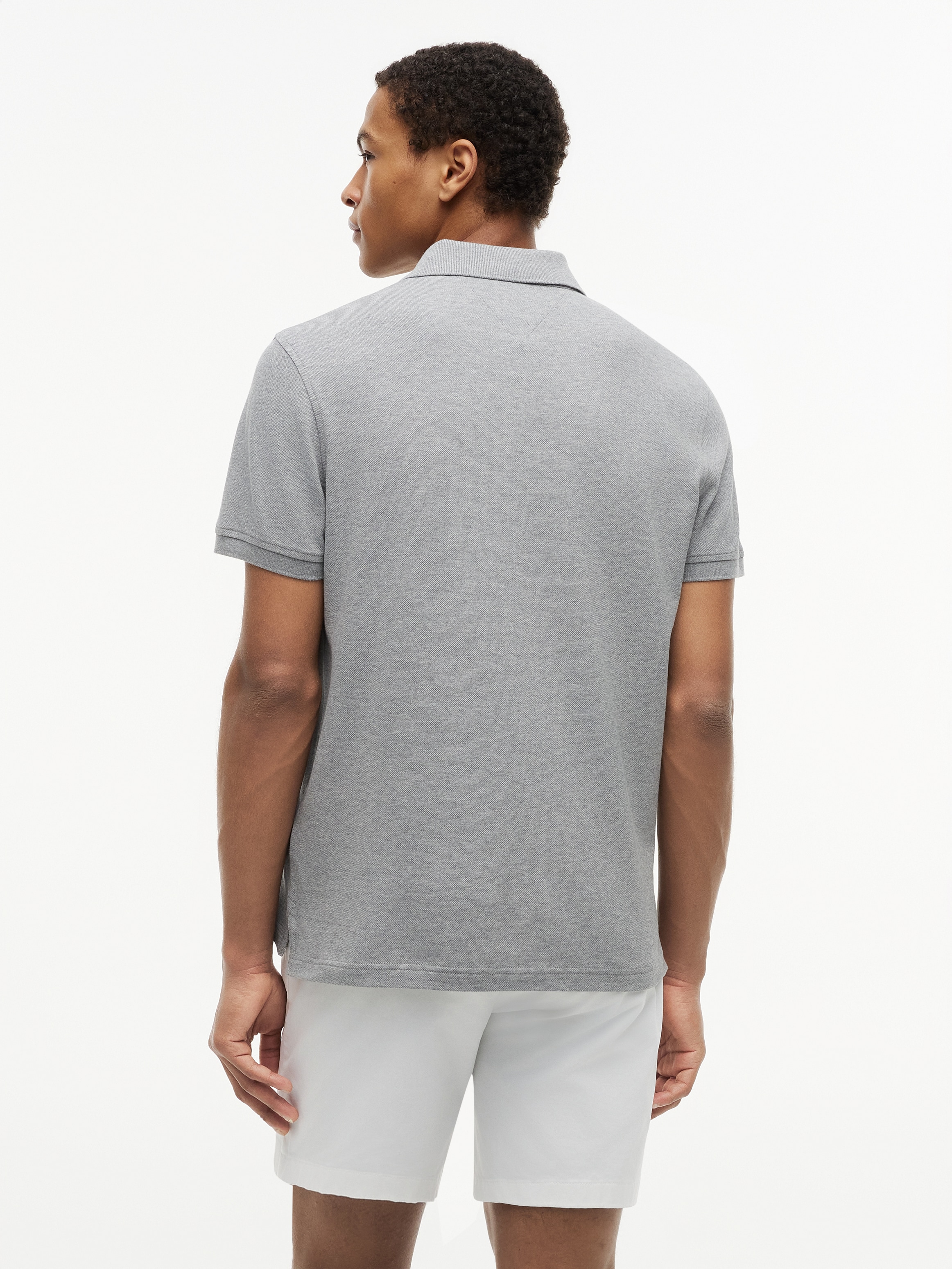 Tommy Hilfiger Poloshirt »1985 REGULAR POLO mit Kontraststreifen und Knopfleiste« unifarben, sportlich, regular fit, Baumwollmix, Polokragen