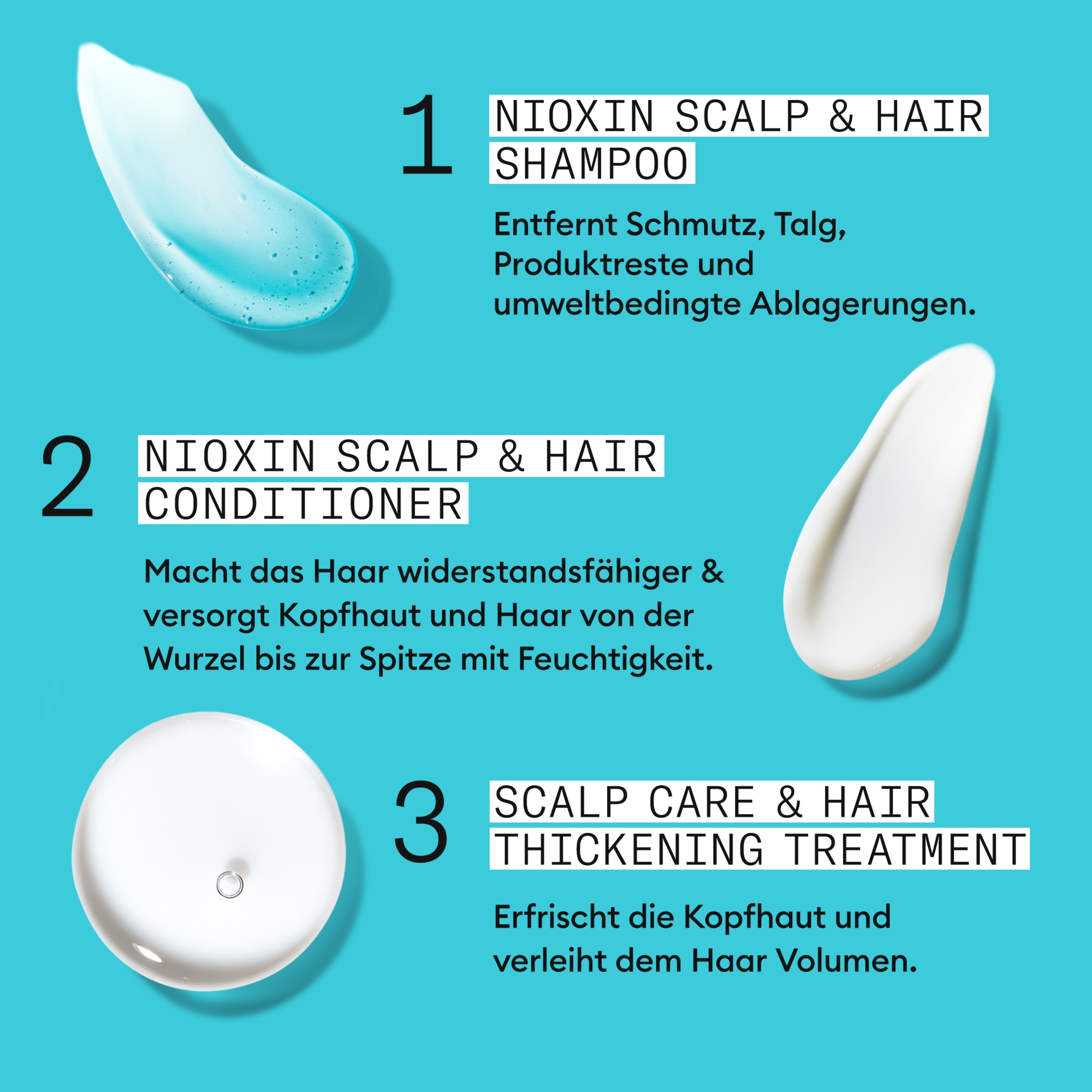 Nioxin Haarspülung »NIOXIN SCALP + HAIR THICKENING SYSTEM 3« Schützt & stärkt dünner werdendes Haar vor Haarbruch