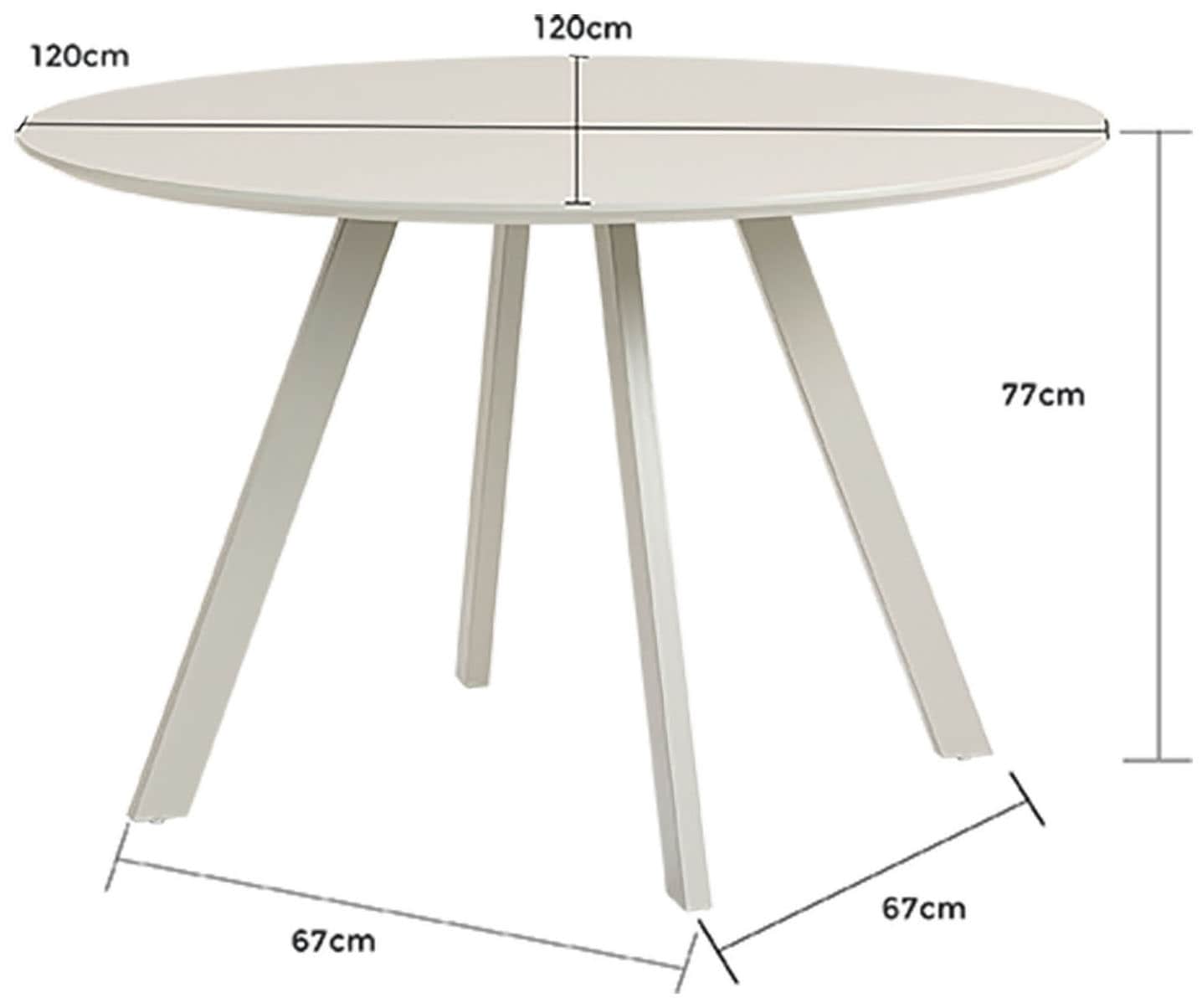 Duo Collection Esstisch »Tisch Pina« 1 Stk. tlg. Lackierte Oberfläche, Cashmere Farben