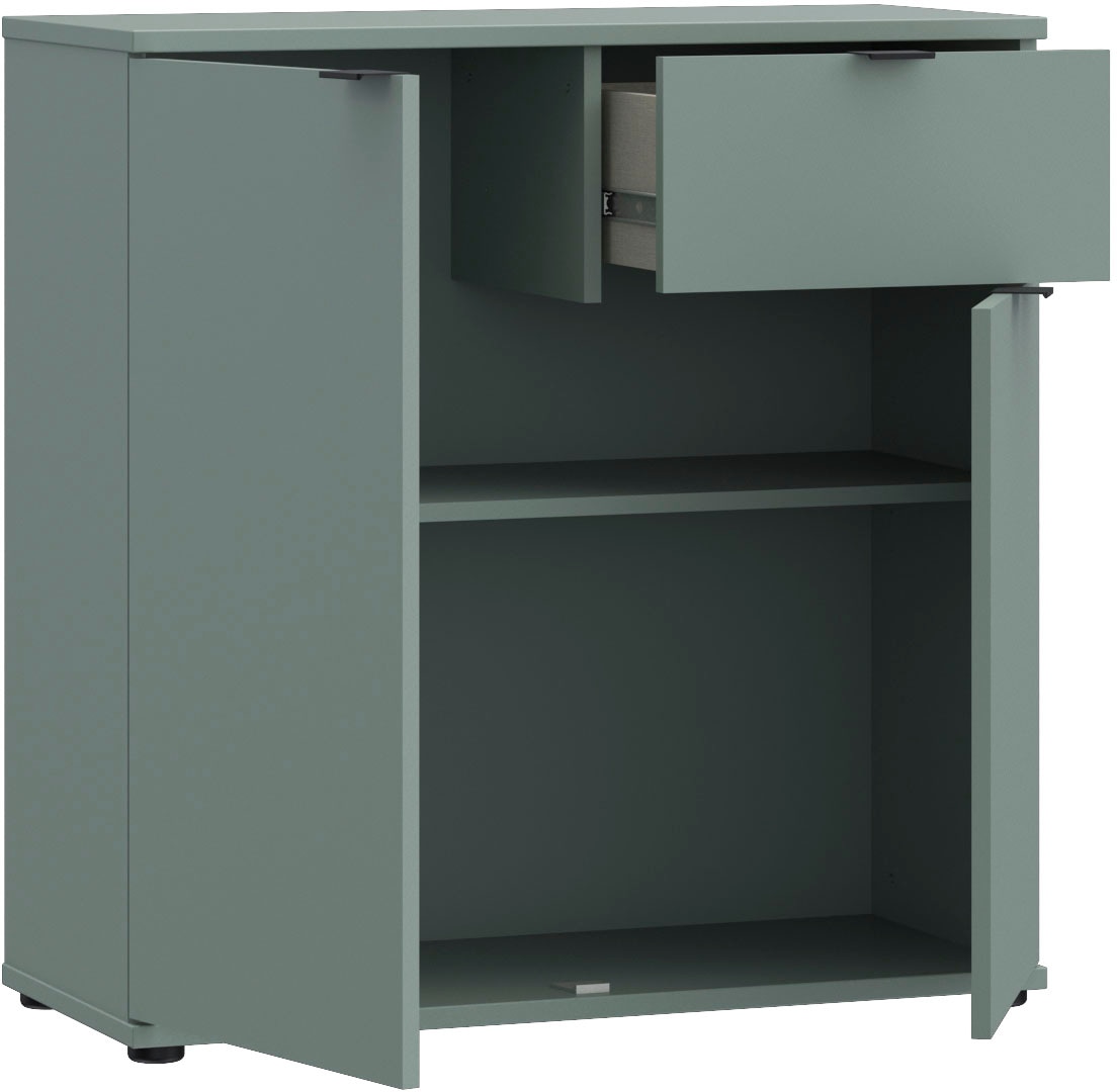 FORTE Kommode »Ganymede«, Kommode, Stauraum, Schublade; Metallgriffe, 4 Dekore, Breite 80,1cm