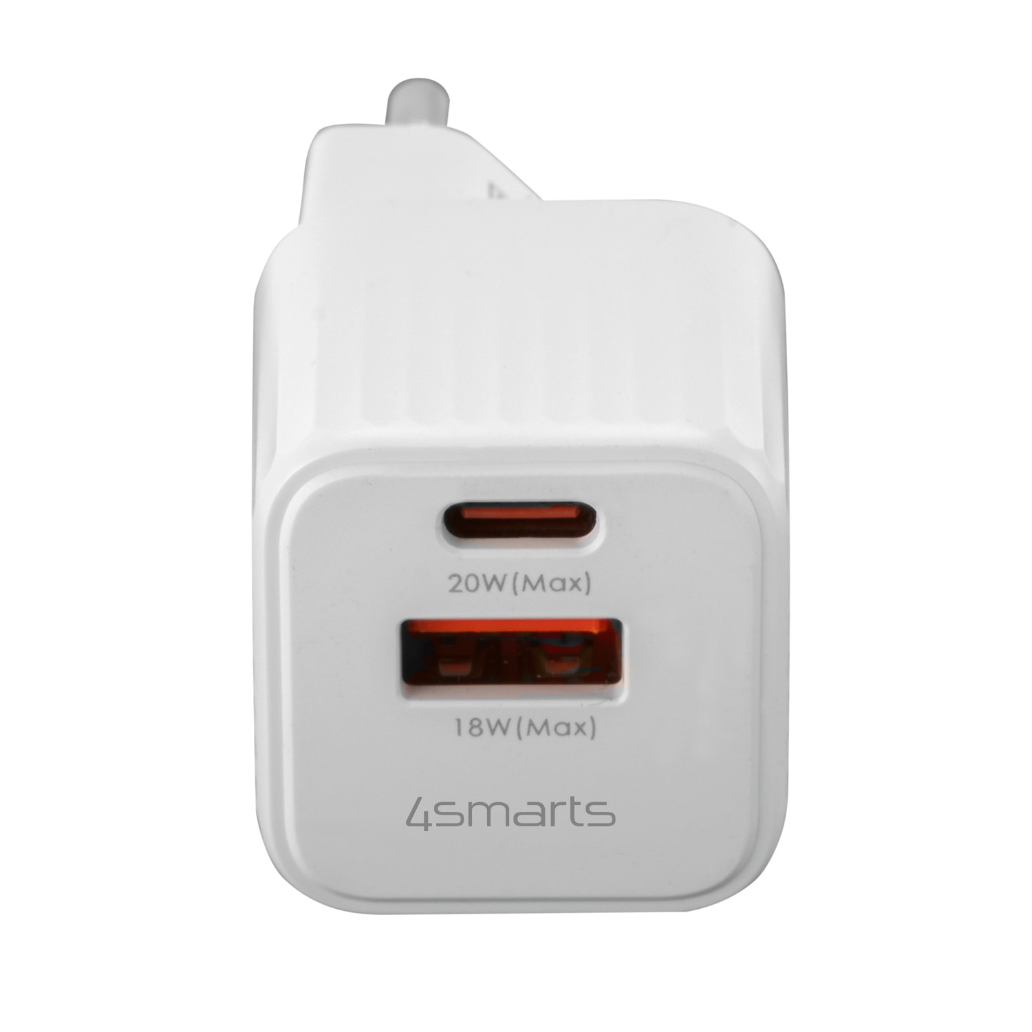 4smarts USB-Ladegerät »VoltPlug Duos Mini PD 20W + USB-C Kabel«, USB-A USB-C Fast Charge Samsung Galaxy Apple iPhone Huawei Xiaomi Sony