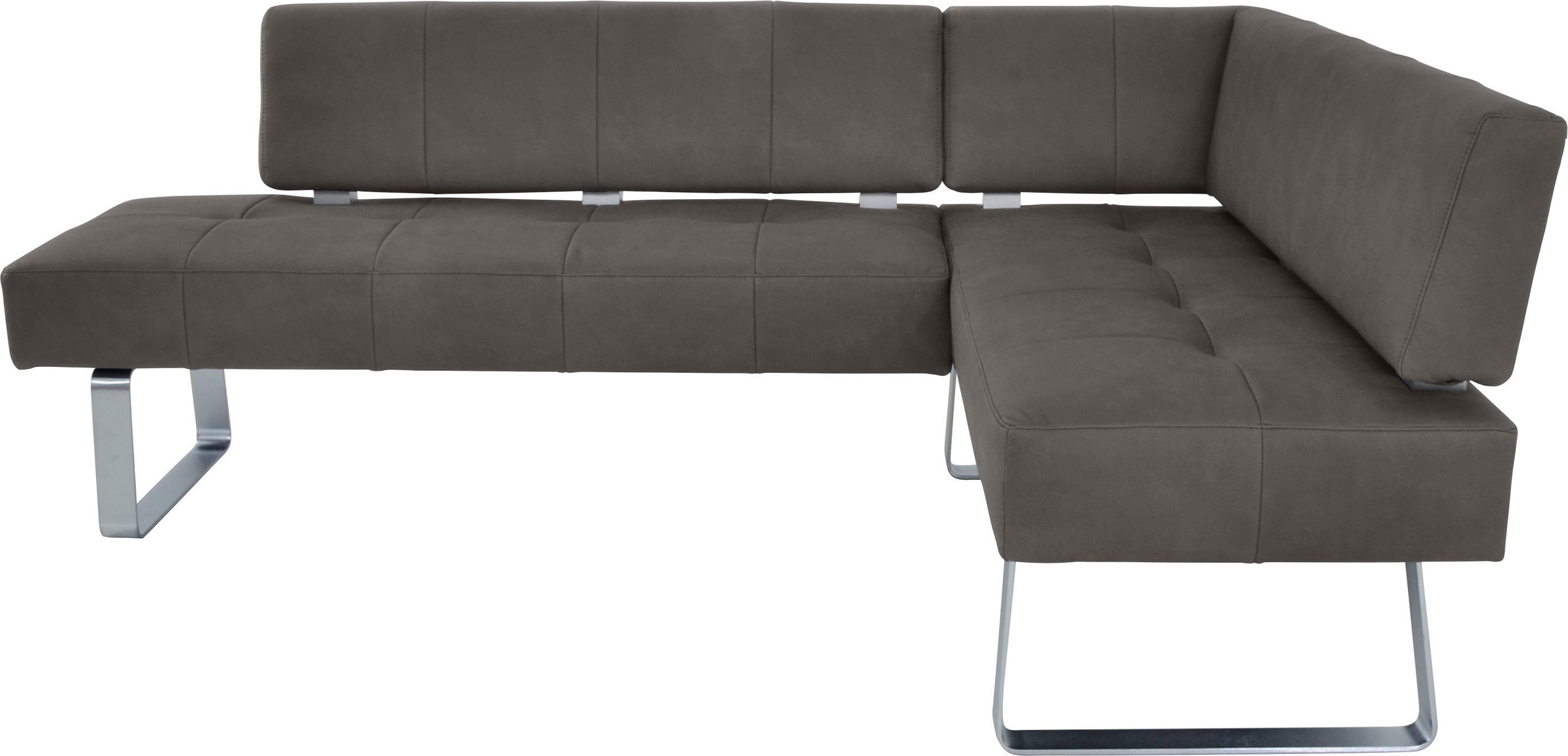 K+W Komfort & Wohnen Eckbankgruppe »Spider II«, (Set, 4 tlg.), langer Schenkel 227cm, 2 Freischwinger, Auszugstisch in Breite 130 cm