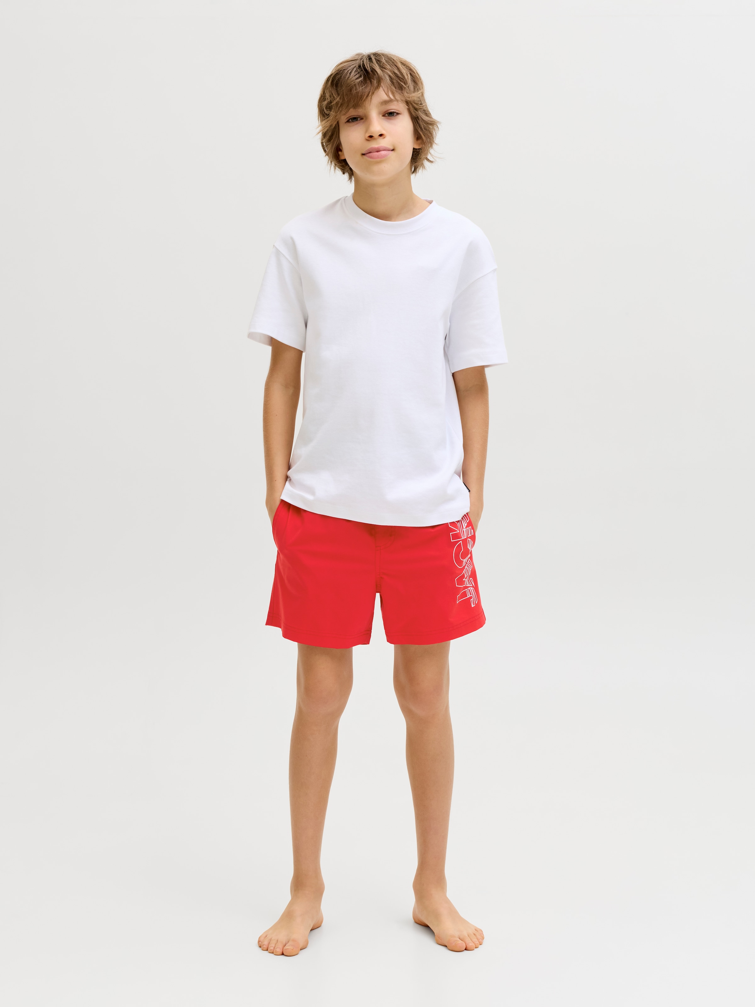 Jack & Jones Junior Badeshorts »JPSTMAUI WAVE LOGO SWIM SHORTS SN JNR«
