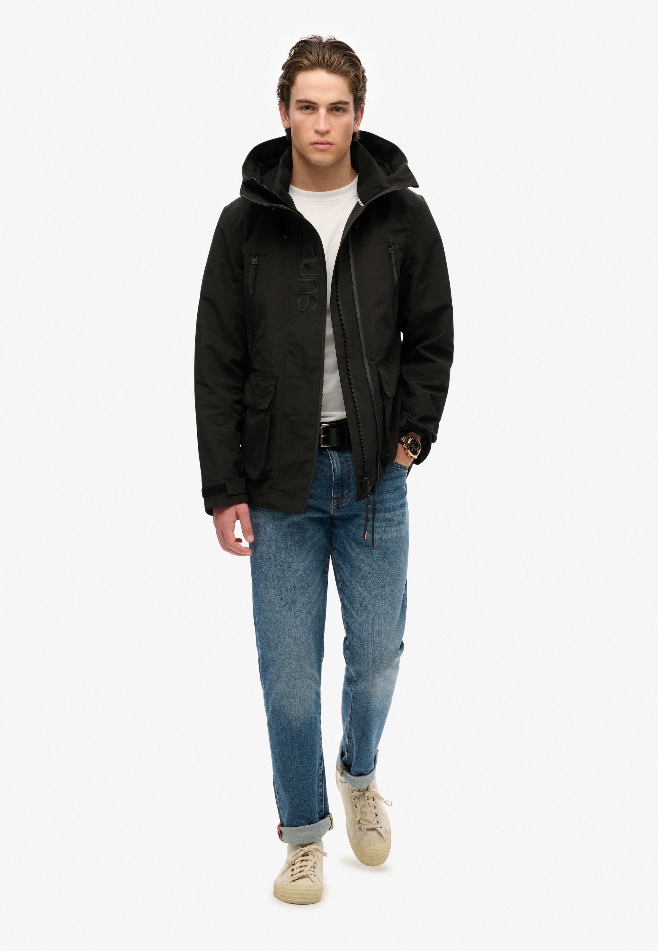 Superdry Outdoorjacke »HOOD ULTIMATE EMB WINDBREAKER«, ohne Kapuze