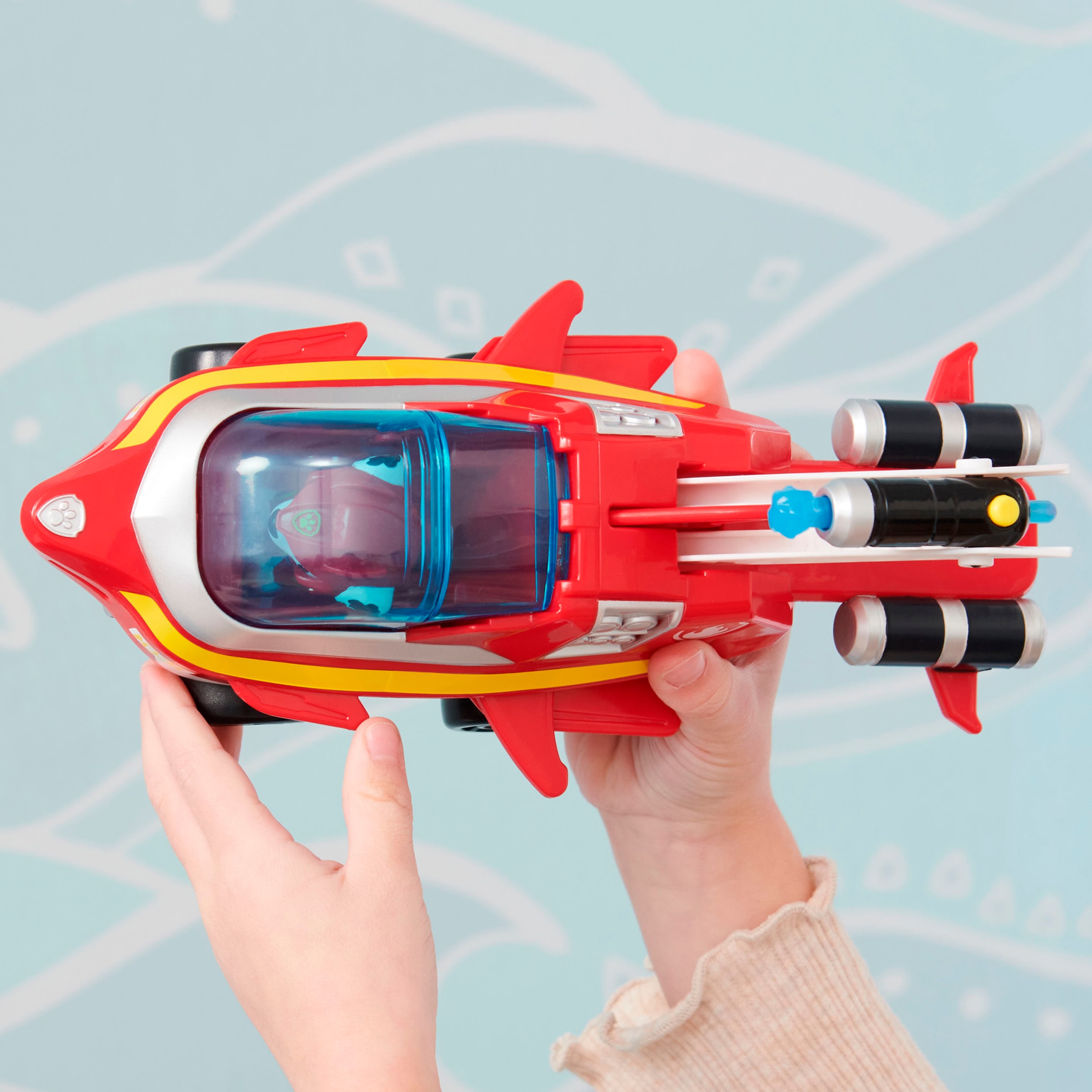 Spin Master Spielzeug-Auto »Paw Patrol - Aqua Pups - Basic Themed Vehicles Solid Marshall«, mit Funktionen