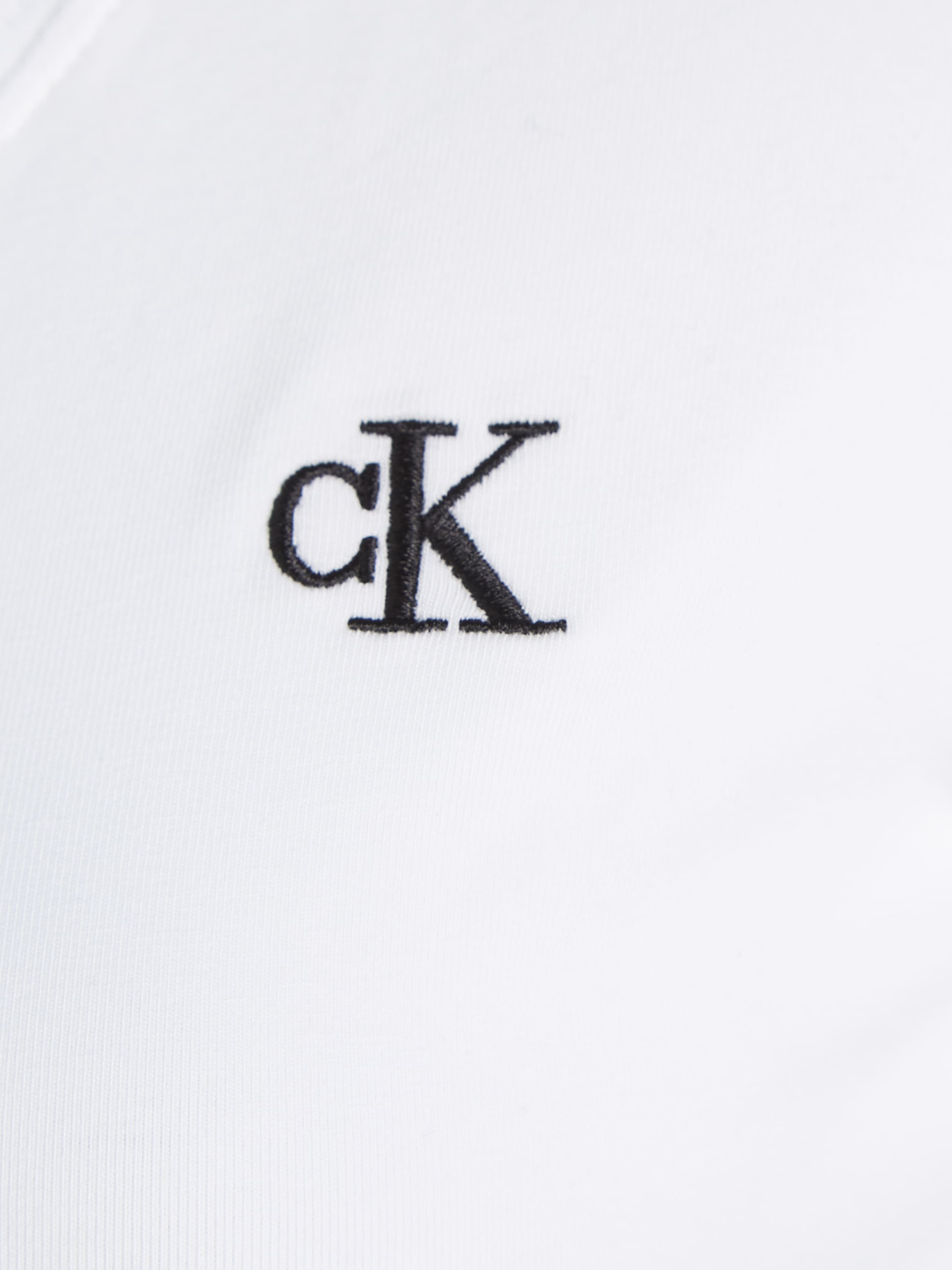 Calvin Klein Jeans V-Shirt »CK EMBROIDERY STRETCH V-NECK«, (1 tlg.), mit kleiner Calvin Klein Logo-Stickerei auf Brusthöhe