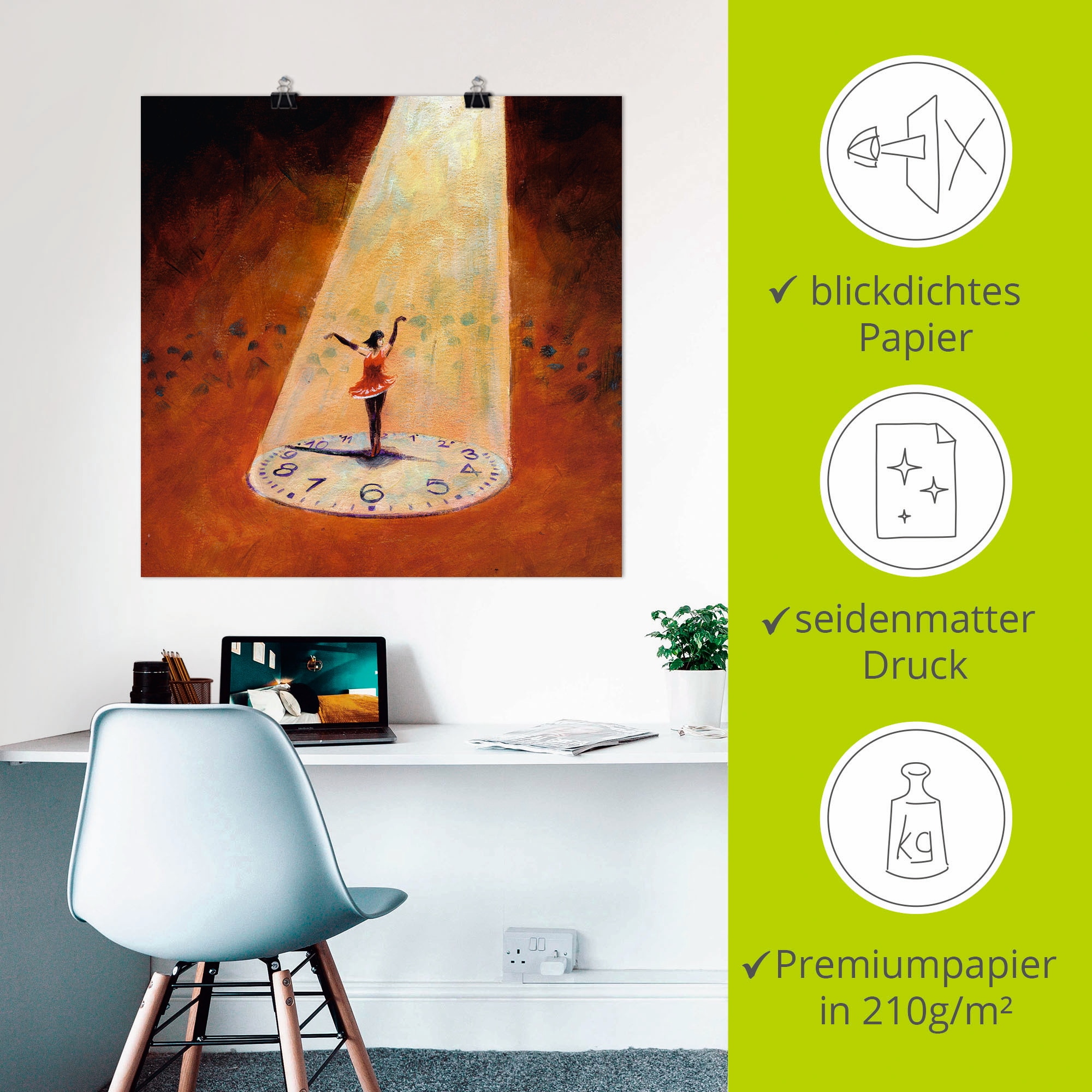 Artland Wandbild »Im Jetzt sein« Frau 1 Stk. tlg. als Leinwandbild, Poster in verschied. Größen