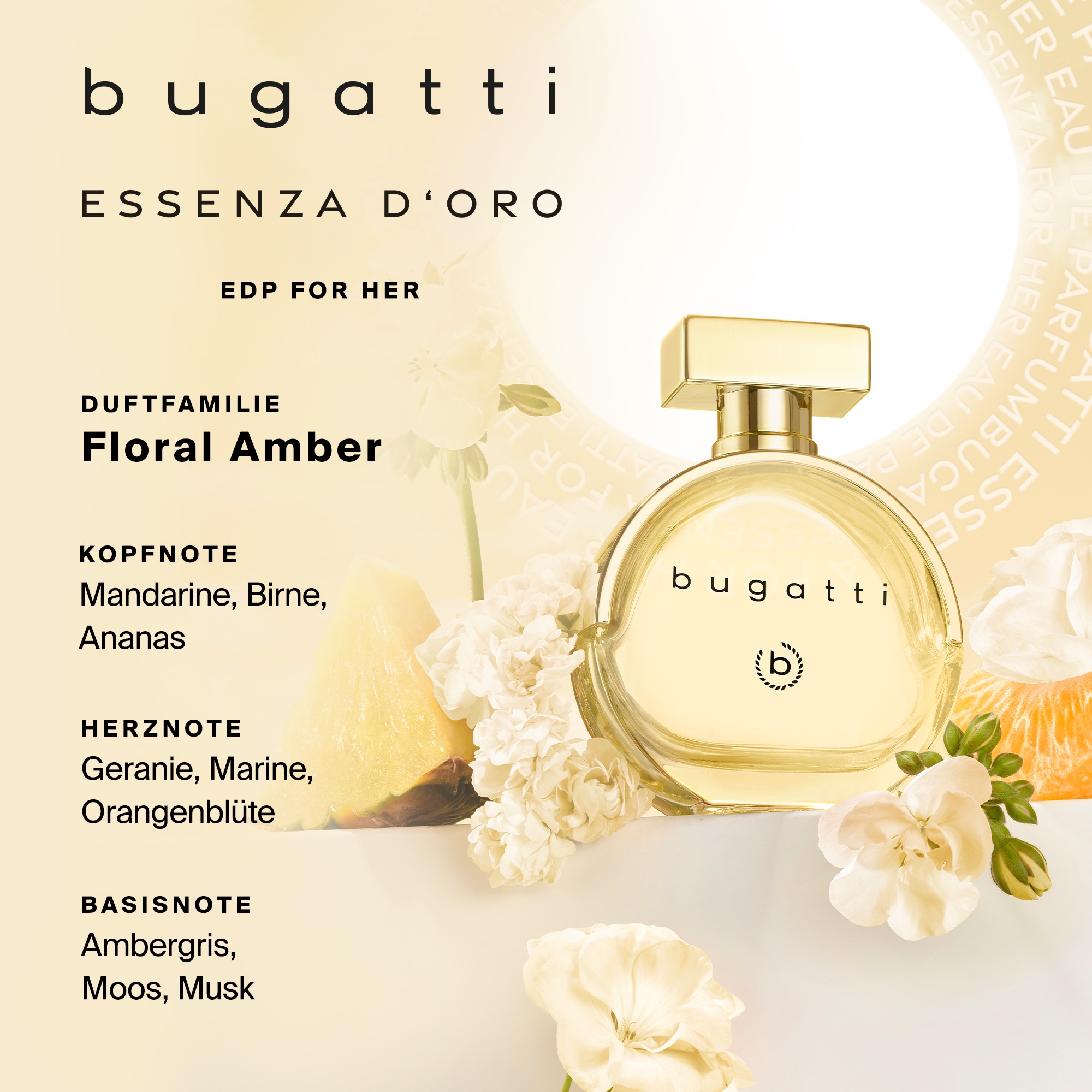 bugatti Eau de Parfum »bugatti ESSENZA D'ORO for her EdP 60ml« , 