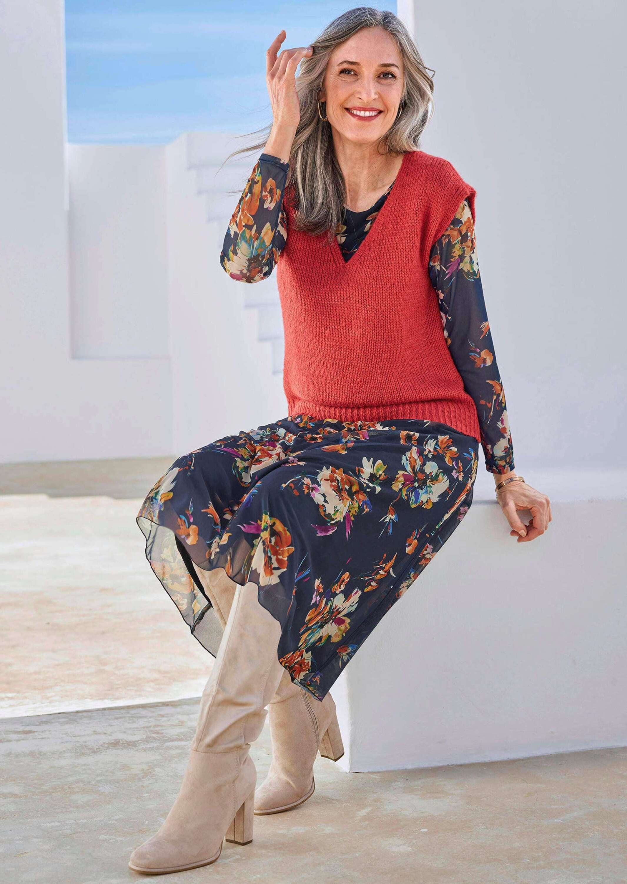 GOLDNER Rundhalspullover »Pullunder«