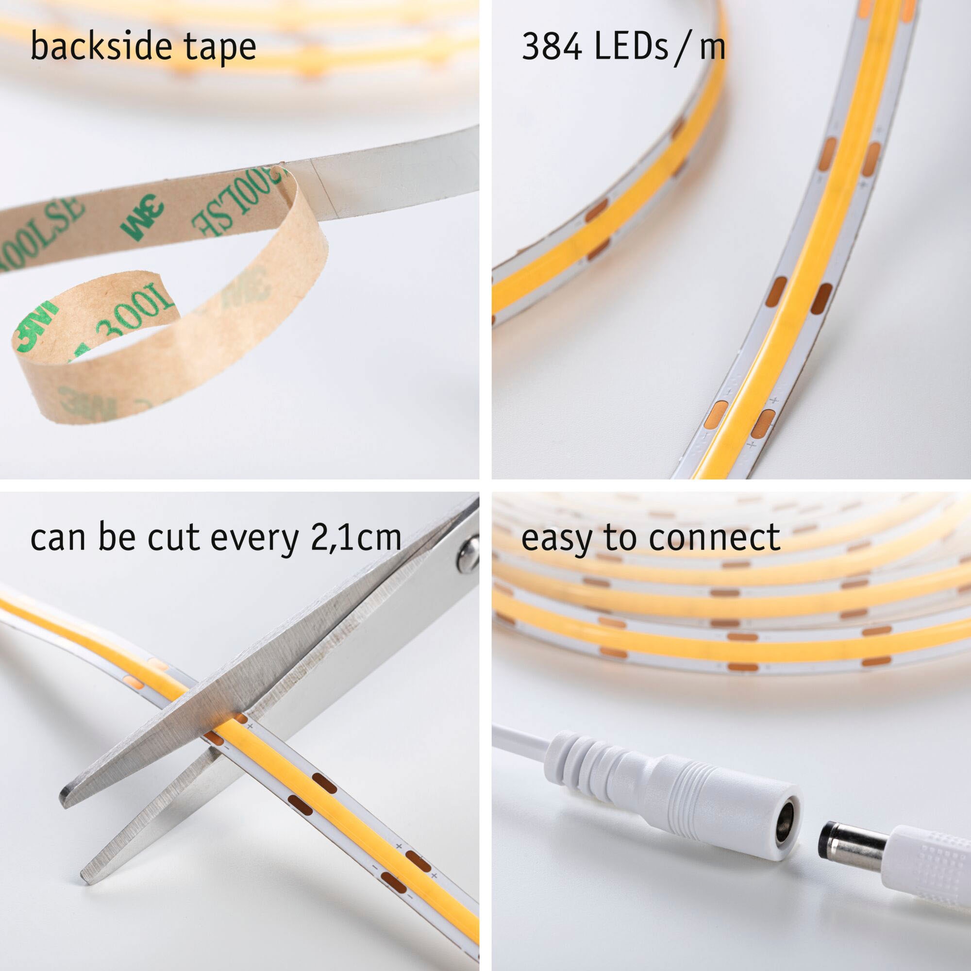 Paulmann LED-Streifen »SimpLED Full-Line COB Basisset 3m 11W Warmweiß 1500lm 3000K«, 1 St.-flammig