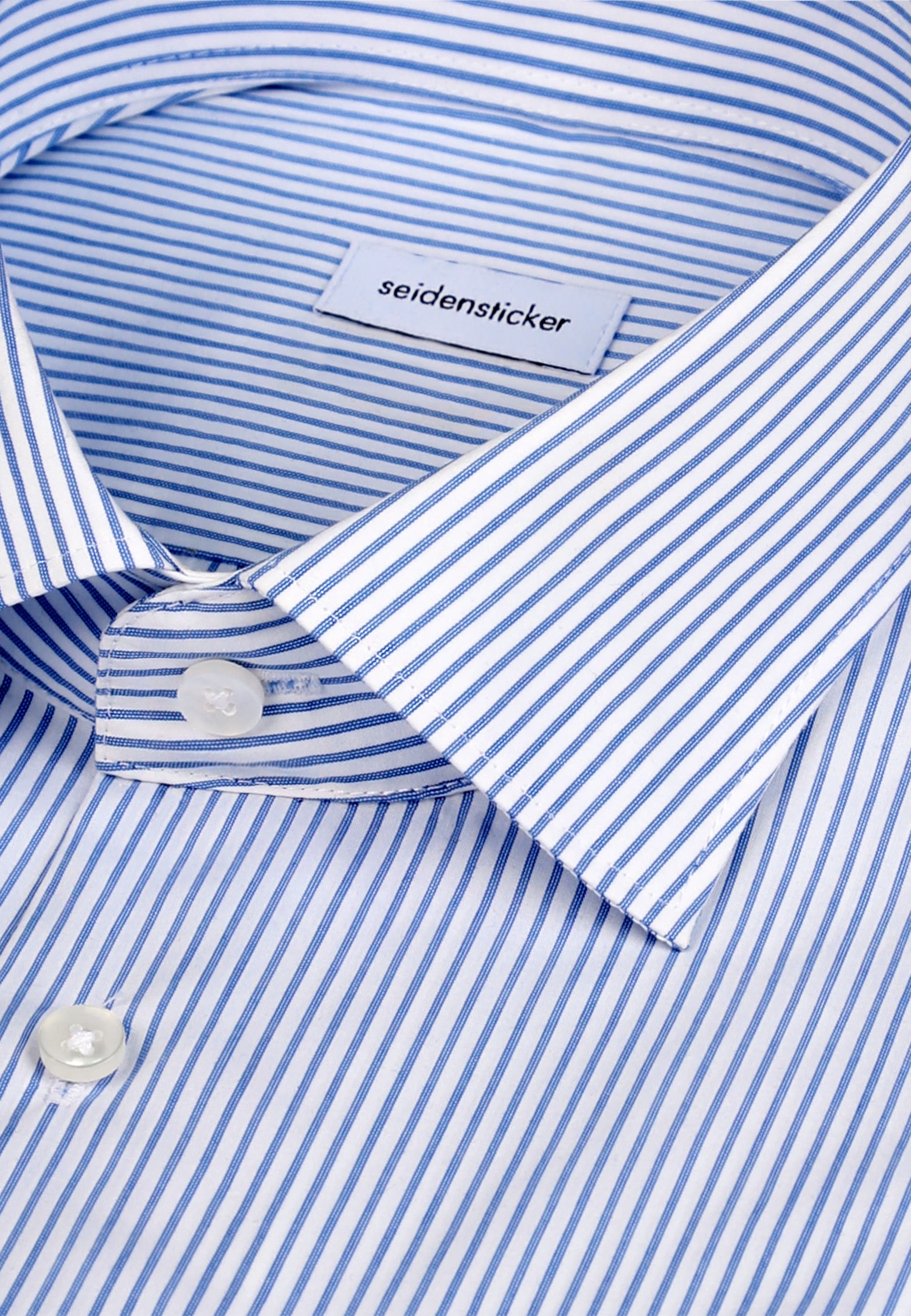 seidensticker Businesshemd »Schwarze Rose« Slim 1/1 Kentkragen Gestreift