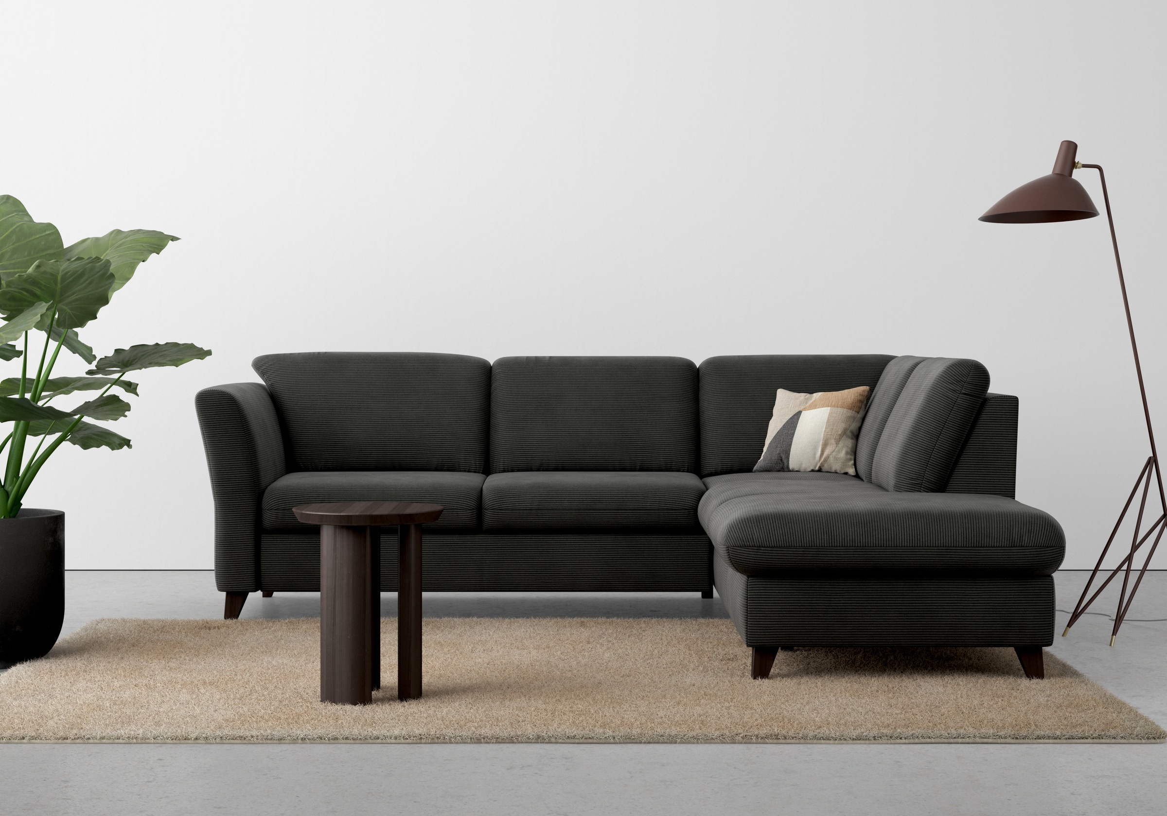 Home affaire Ecksofa »Trelleborg L-Form«, wahlweise mit Bettfunktion und Bettkasten, inkl. Federkern-Polsterung