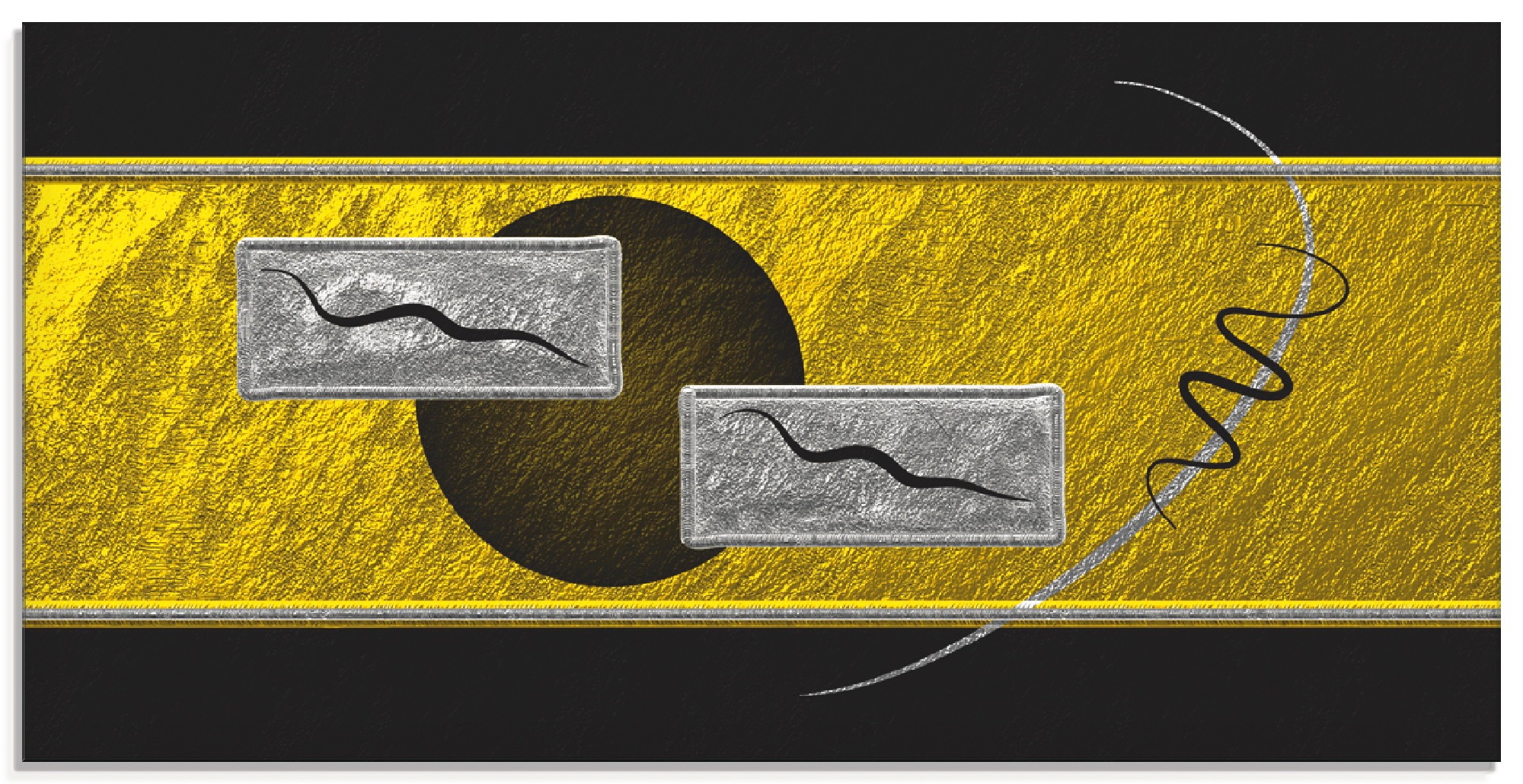 Artland Glasbild »Abstrakt III«, Muster, (1 St.)