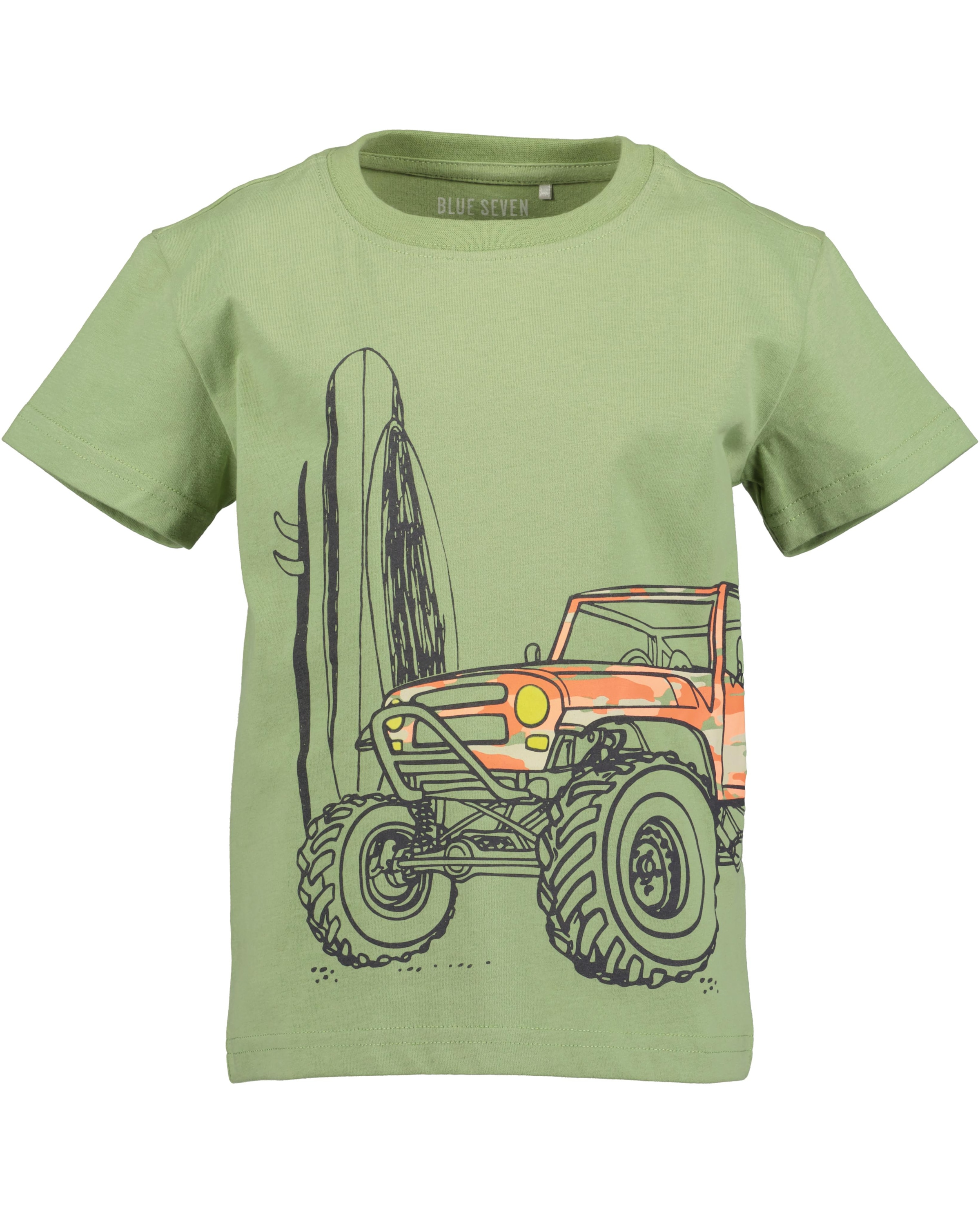Blue Seven Kurzarmshirt, (Packung, 2 tlg.), mit großen, plakativen Frontmotiven