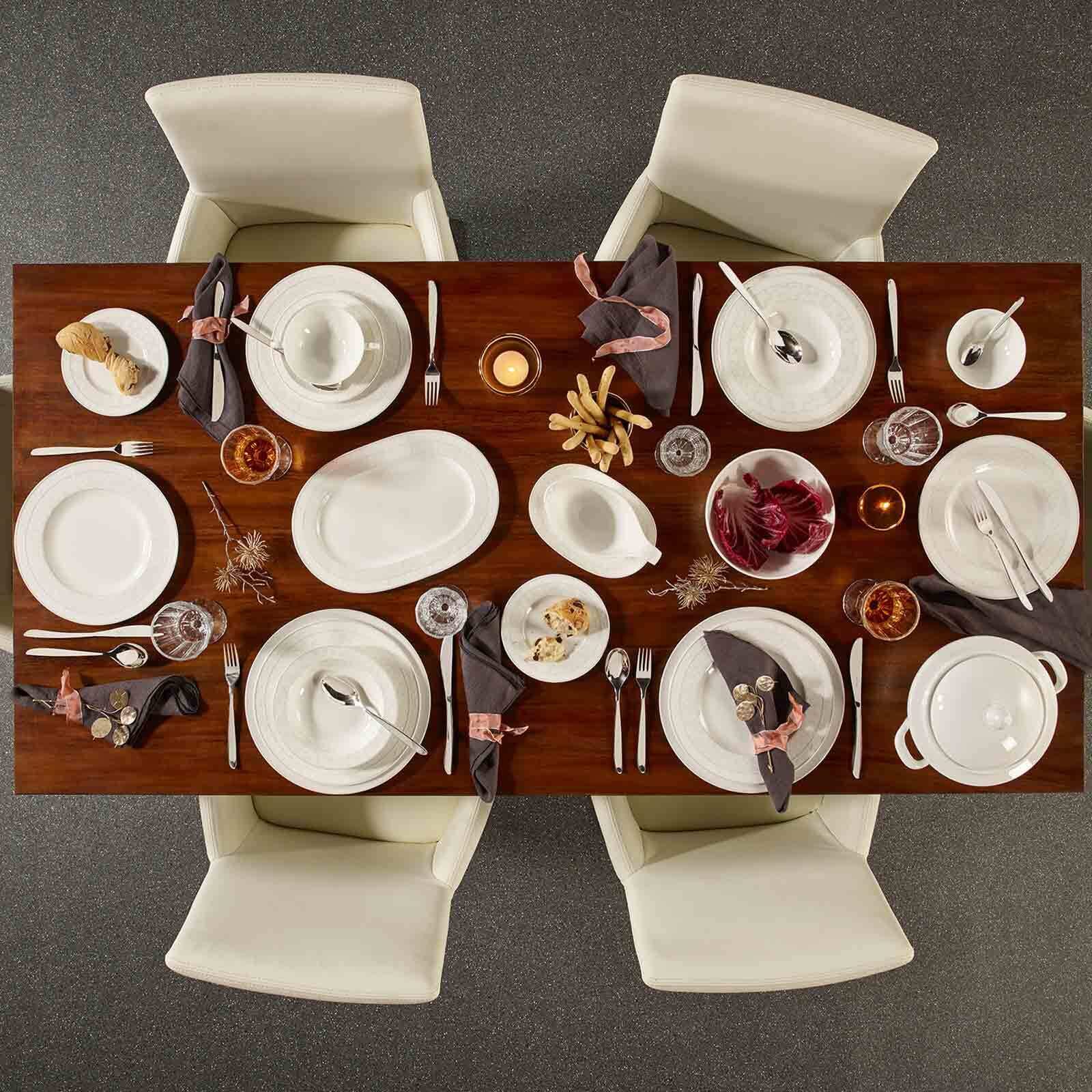 Villeroy & Boch Brotteller »Brotteller Gray Pearl ø 18 cm 6er Set weiß« Spülmaschinengeeignet, Mikrowellengeeignet