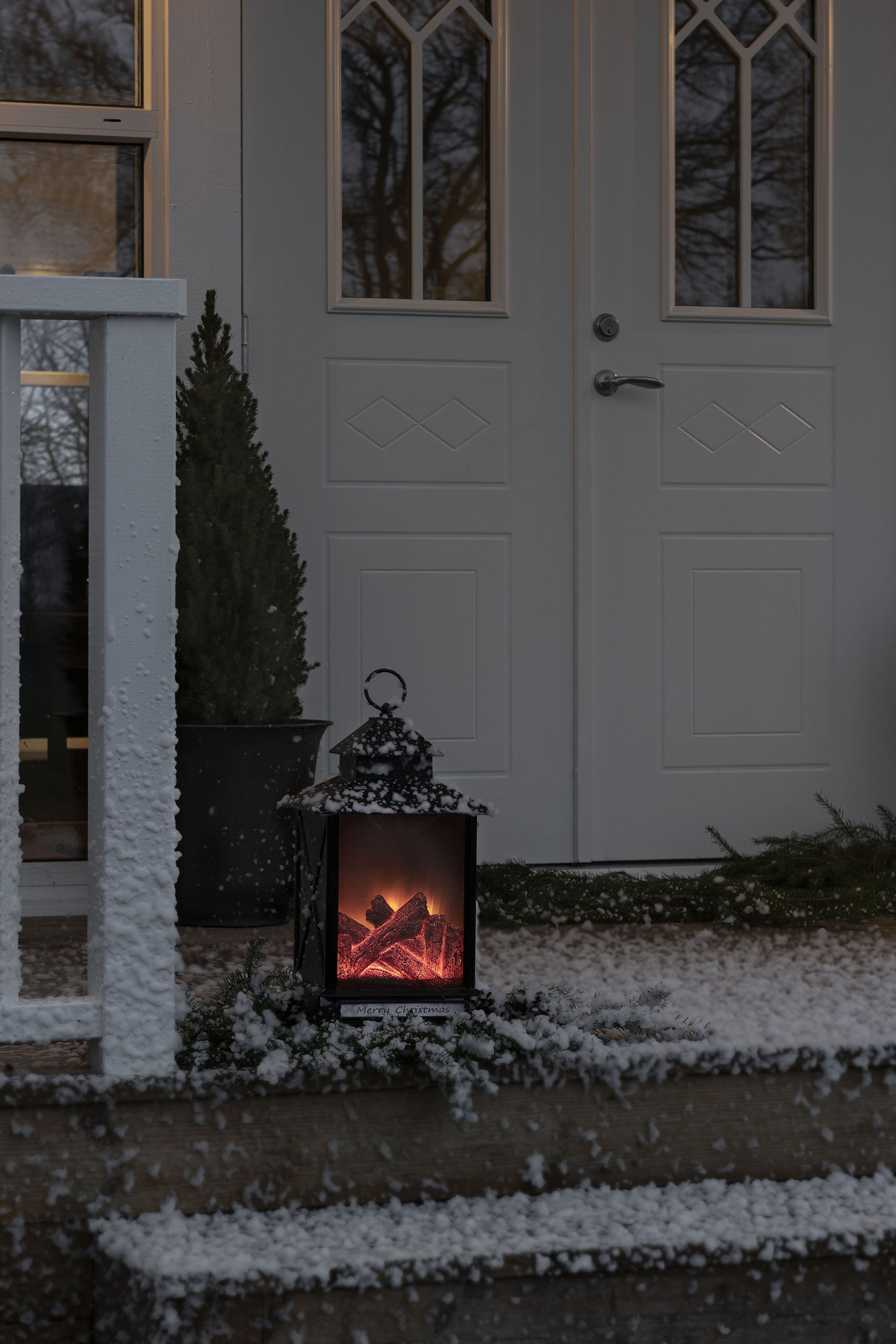 Konstsmide LED Laterne LED-Modul 1 Stk. Warmweiß LED Laterne in schwarz, Größe Höhe: 42 cm