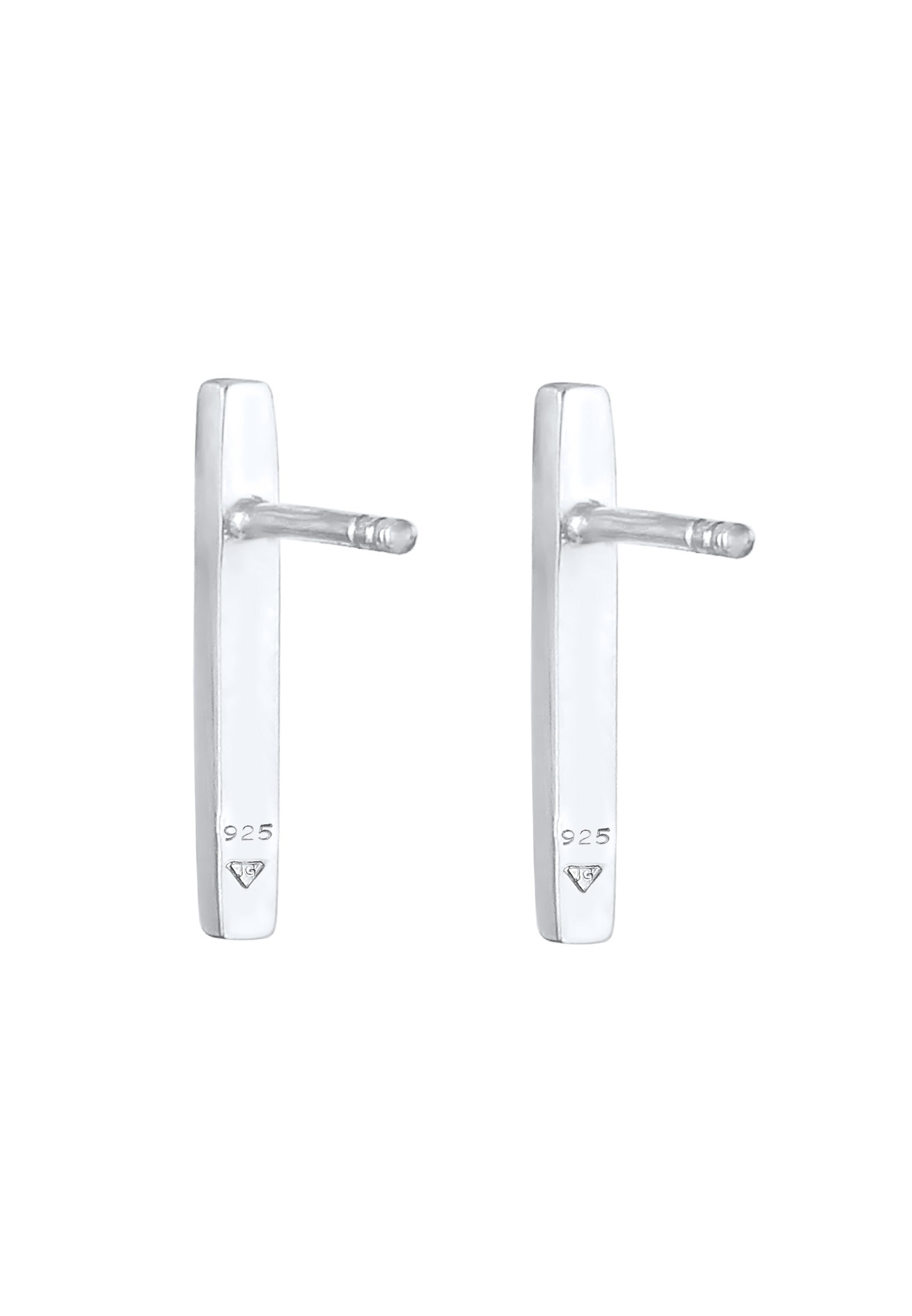 Elli Paar Ohrstecker »Ohrringe Stecker Stab Geo Gebürstet Trend 925 Silber«