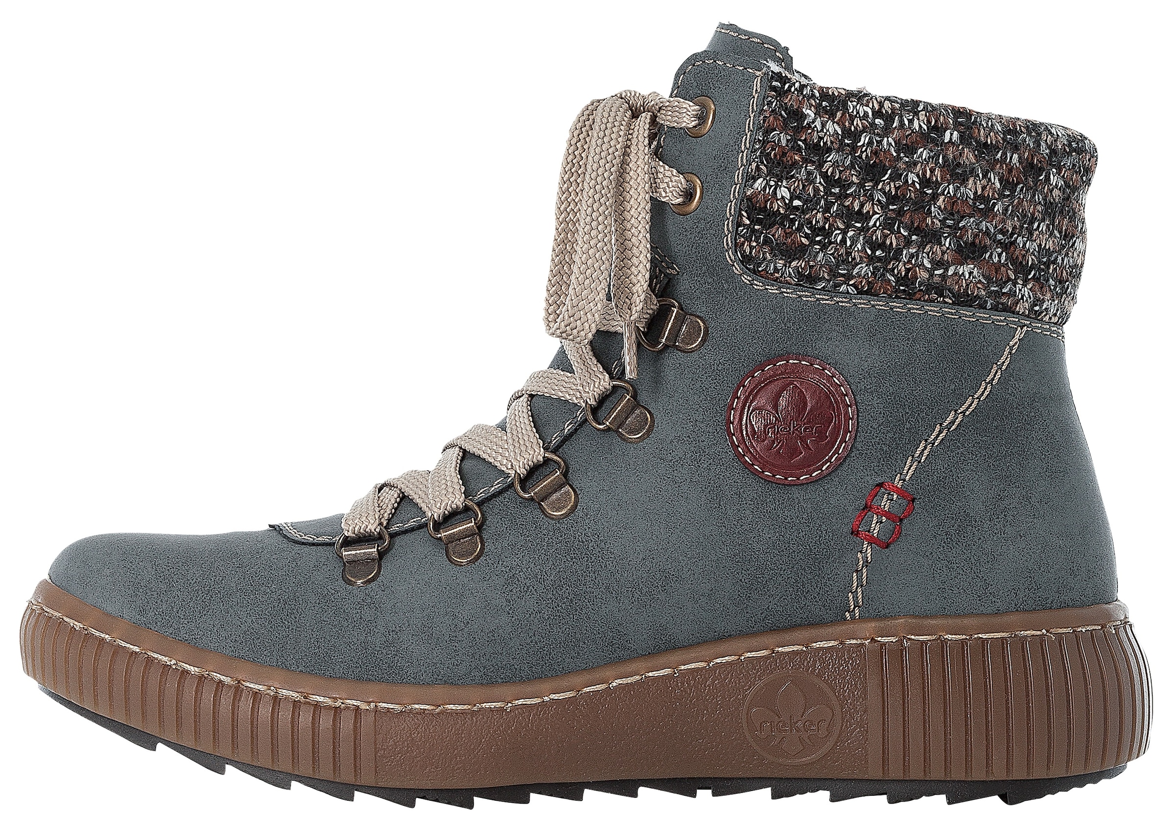 Rieker Winterboots, Winterstiefelette, Schnürboots, Outdoorboots mit Warmfutter