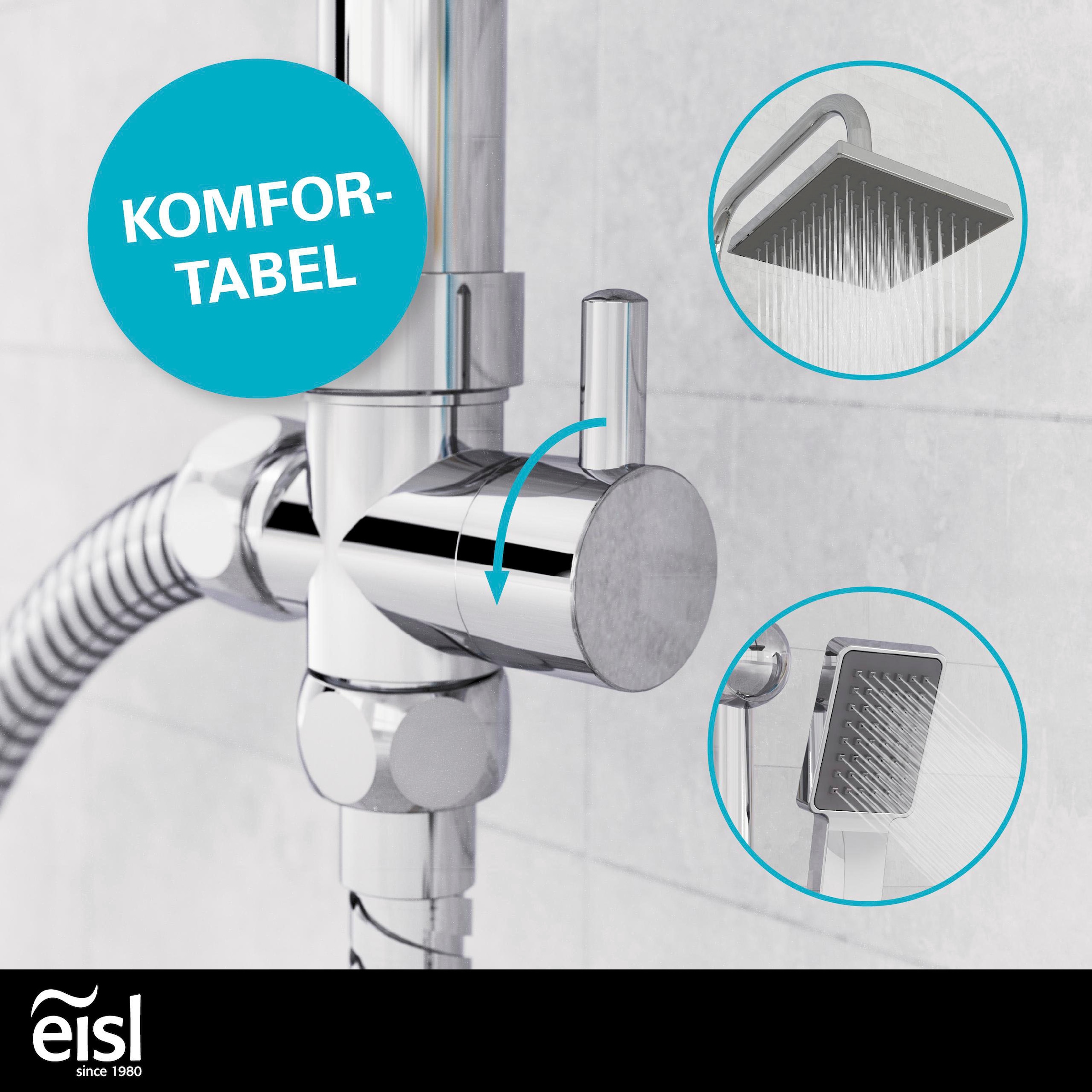 Schütte Brausegarnitur »EASY ENERGY«, höhenverstellbar, Antikalk, Edelstahl