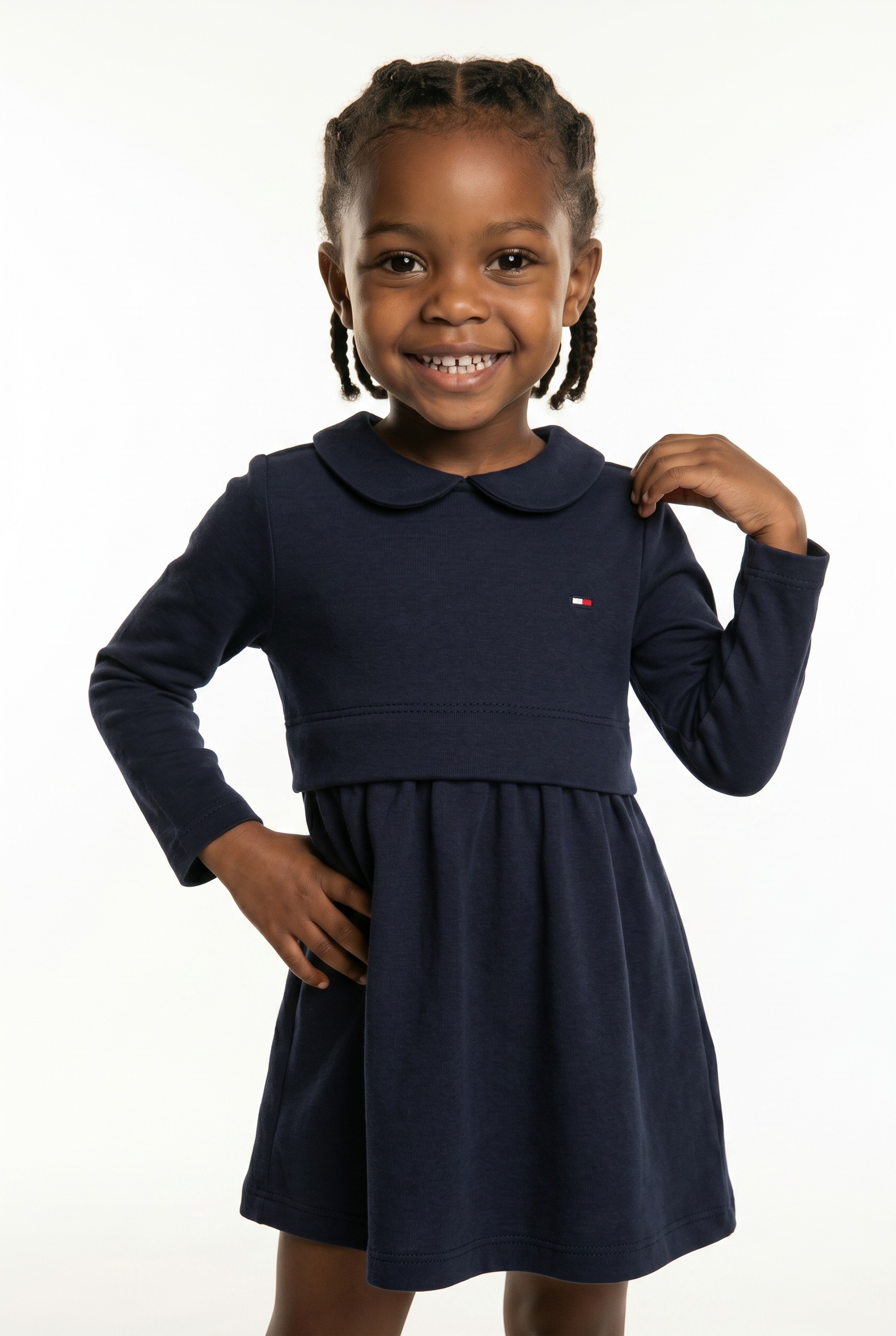 Tommy Hilfiger Jerseykleid »ESSENTIAL DRESS LS« mit Logostickerei