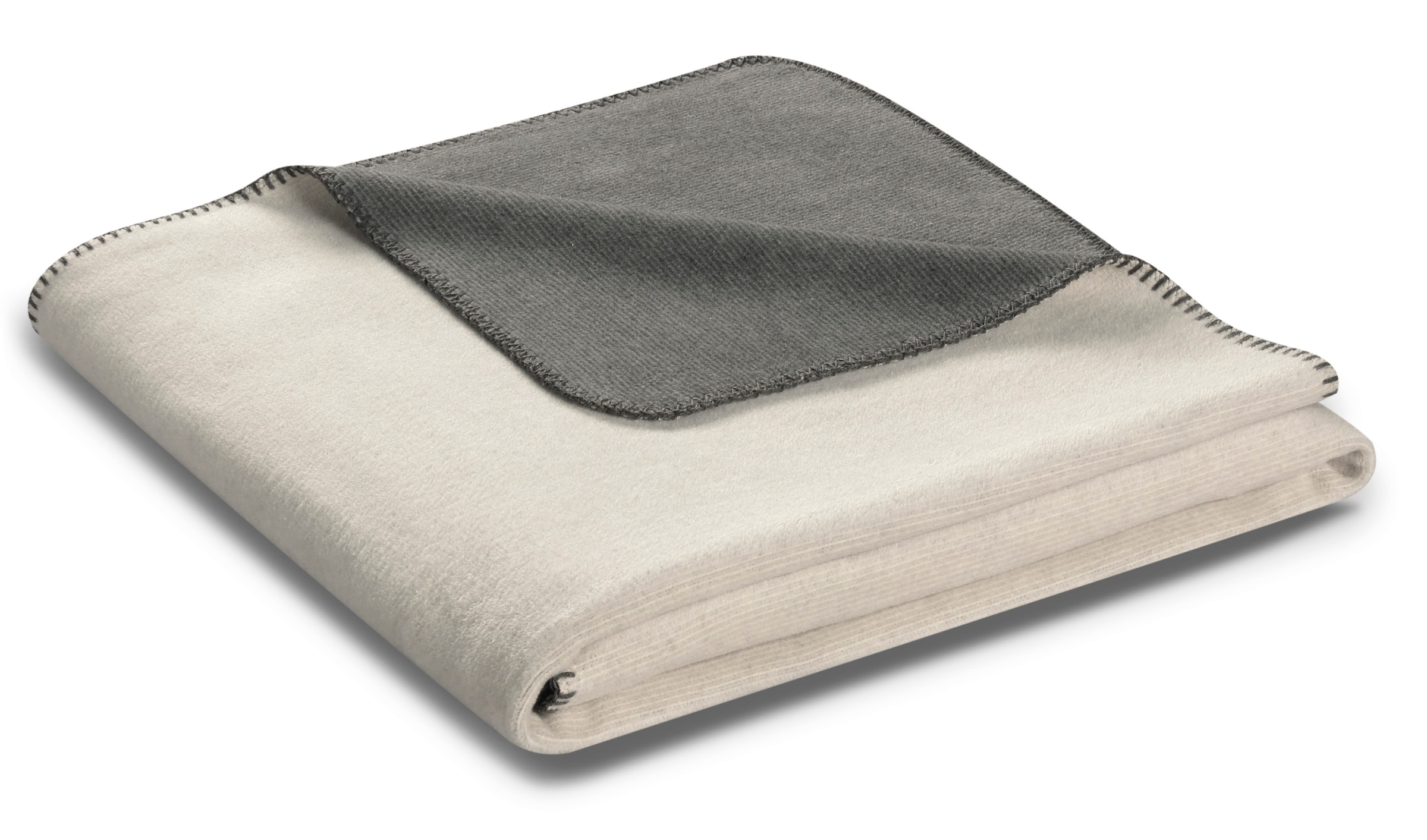 Biederlack Wohndecke »Melange Doubleface« mit geketteltem Zierstich