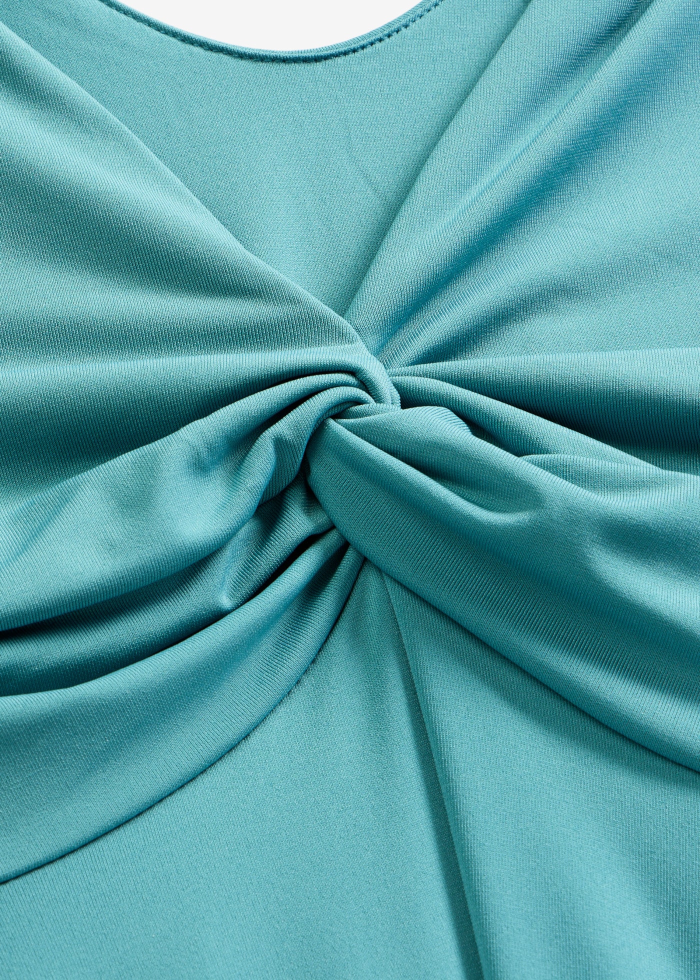 bonprix Shirtkleid ohne Ärmel, mit Smock-Einsatz hinten, aus Polyester und Elasthan