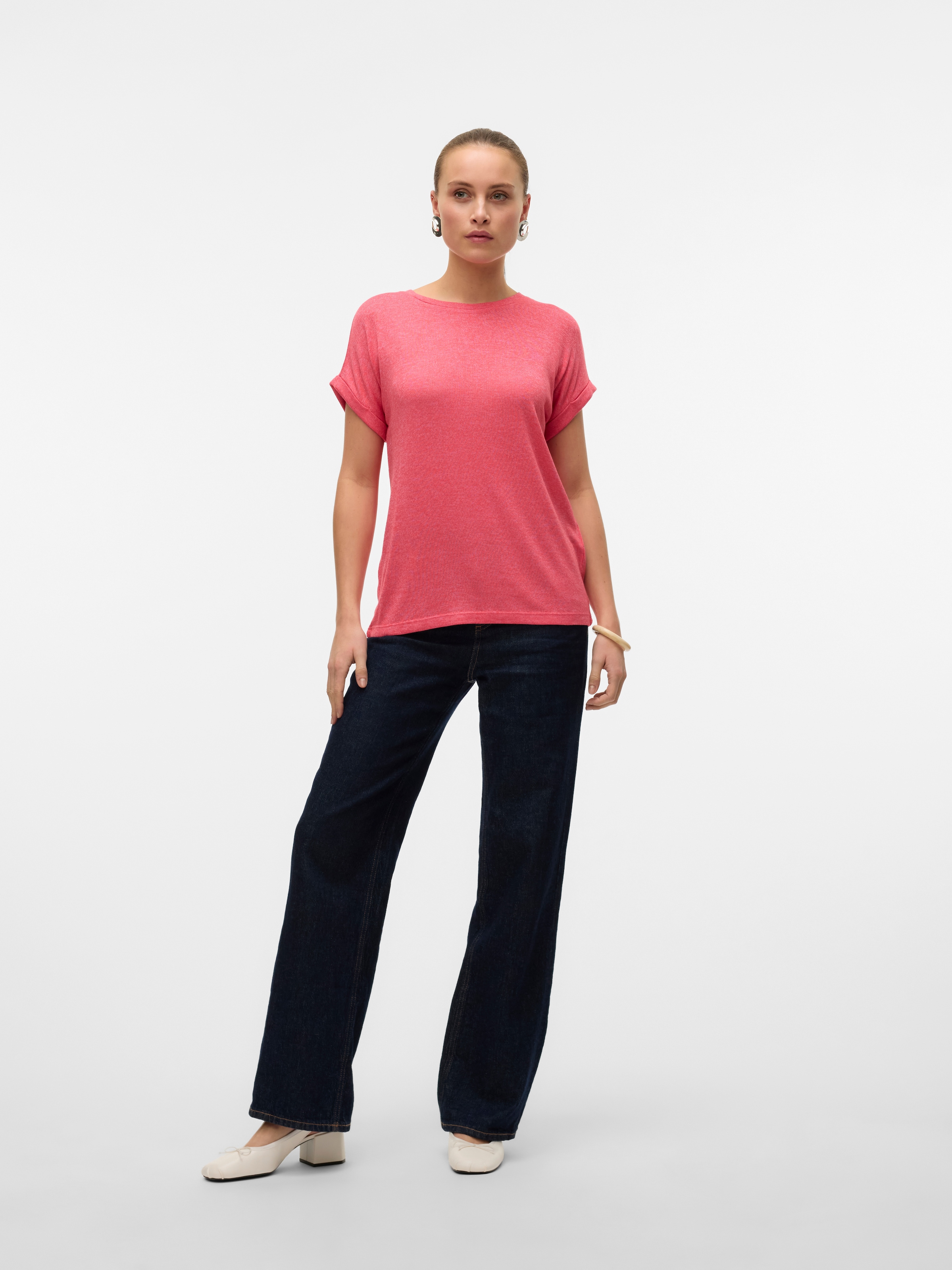 Vero Moda Kurzarmpullover »VMBRIANNA SS O-NECK PULLOVER BOO REP«