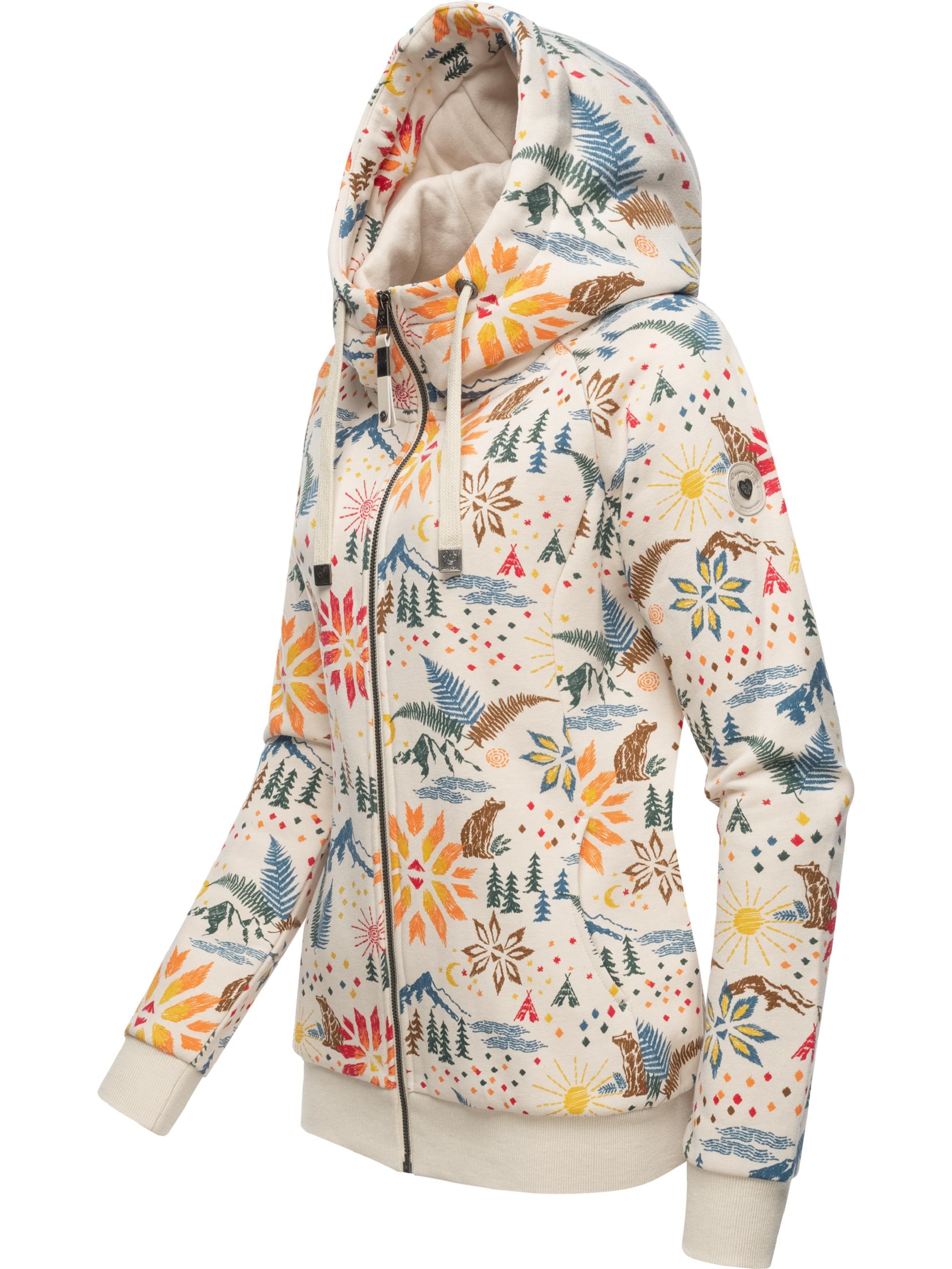 Ragwear Kapuzensweatjacke »Sweatjacke Fllow Print«
