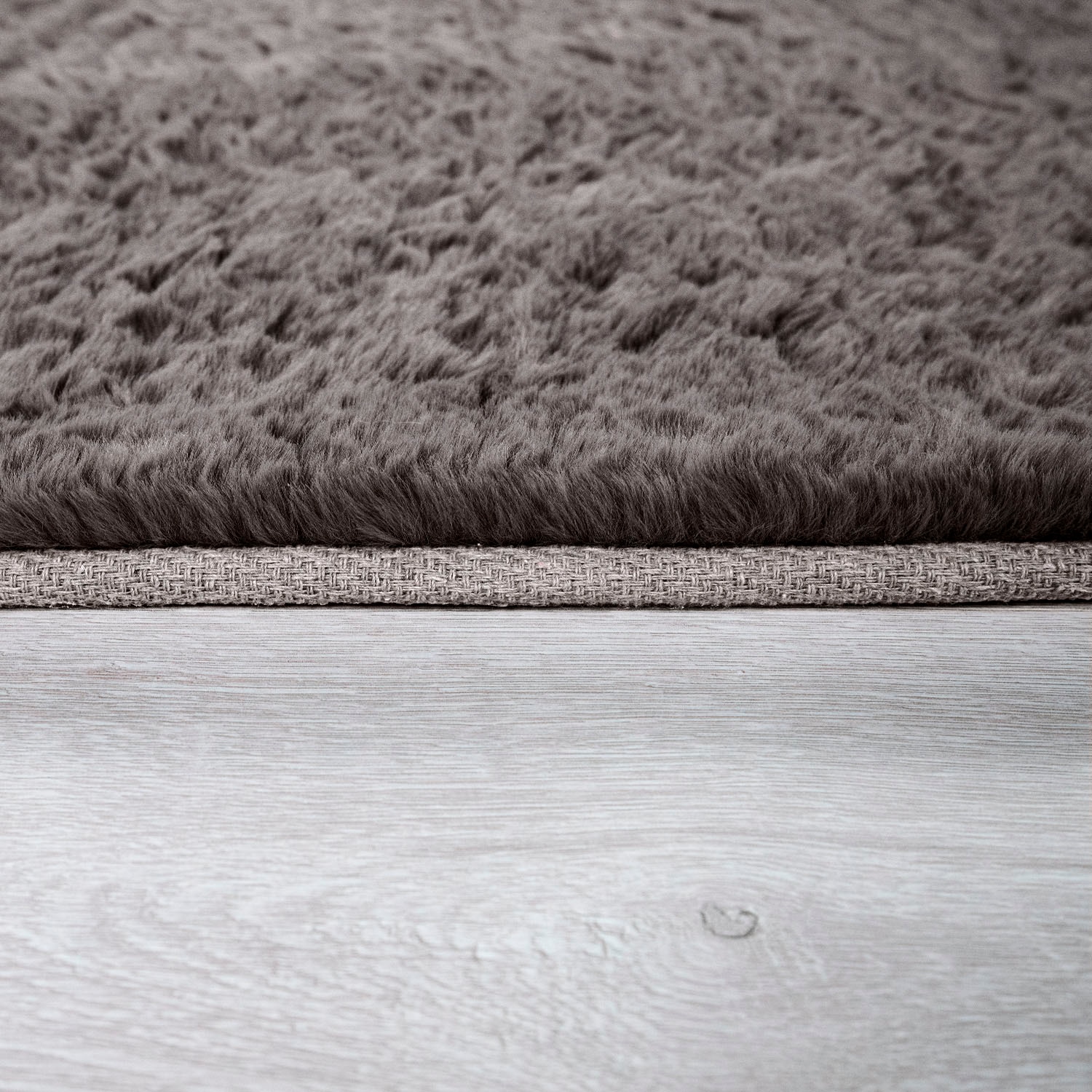 Paco Home Läufer »Rabbit 780«, rechteckig, 26 mm Höhe, Kunstfell, Kaninchenfell-Haptik, ein echter Kuschelteppich, Uni-Farben