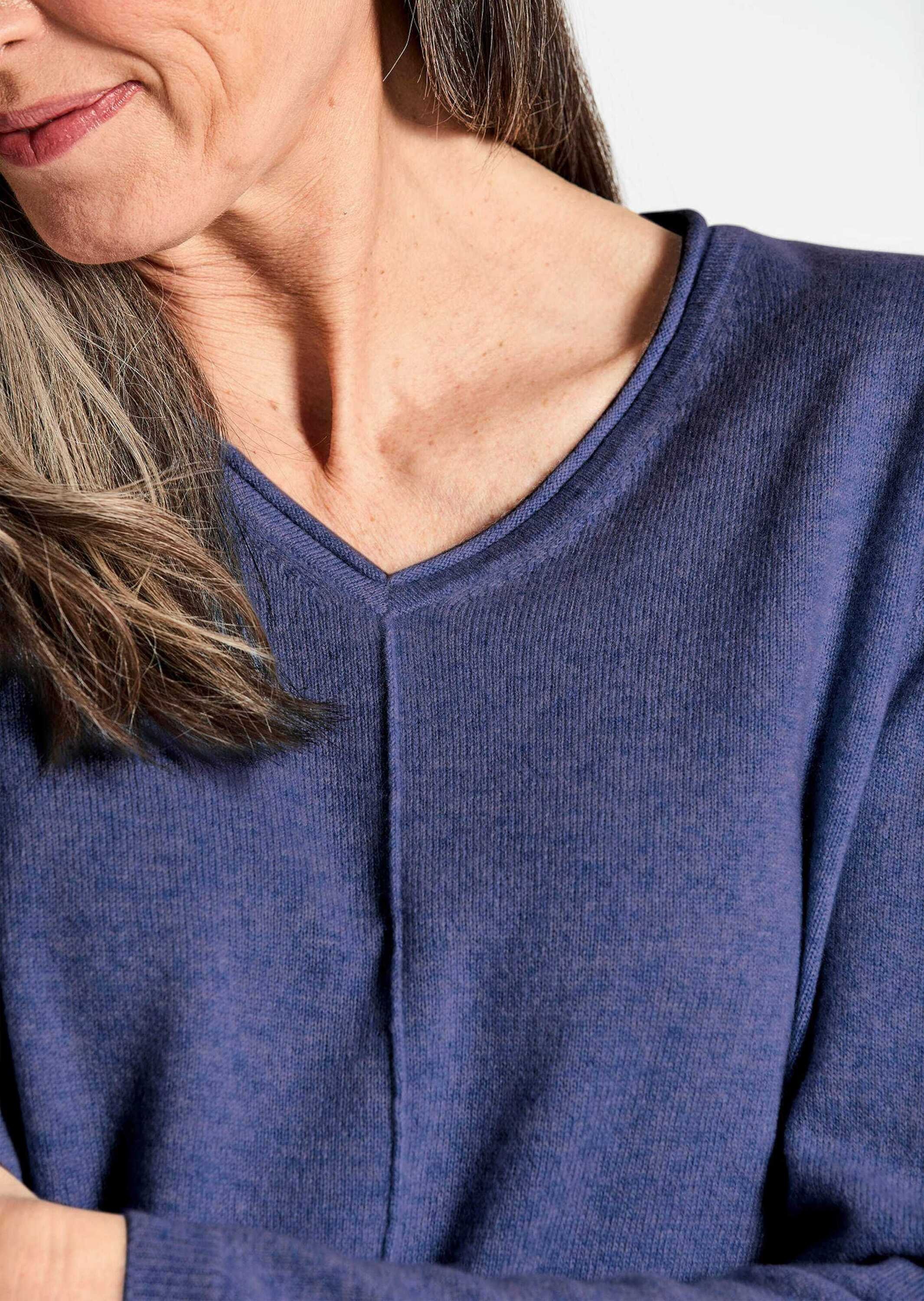 GOLDNER Strickpullover »Kurzgröße Kaschmirpullover mit V-Ausschnitt«