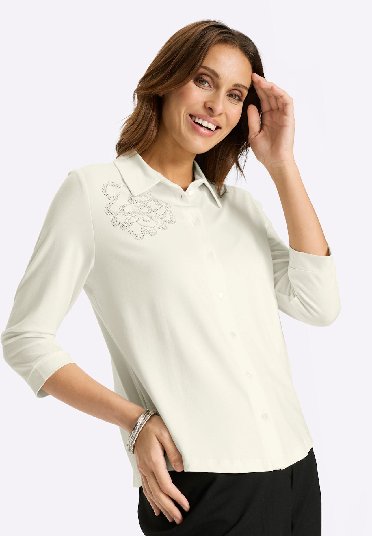 Lady Klassische Bluse