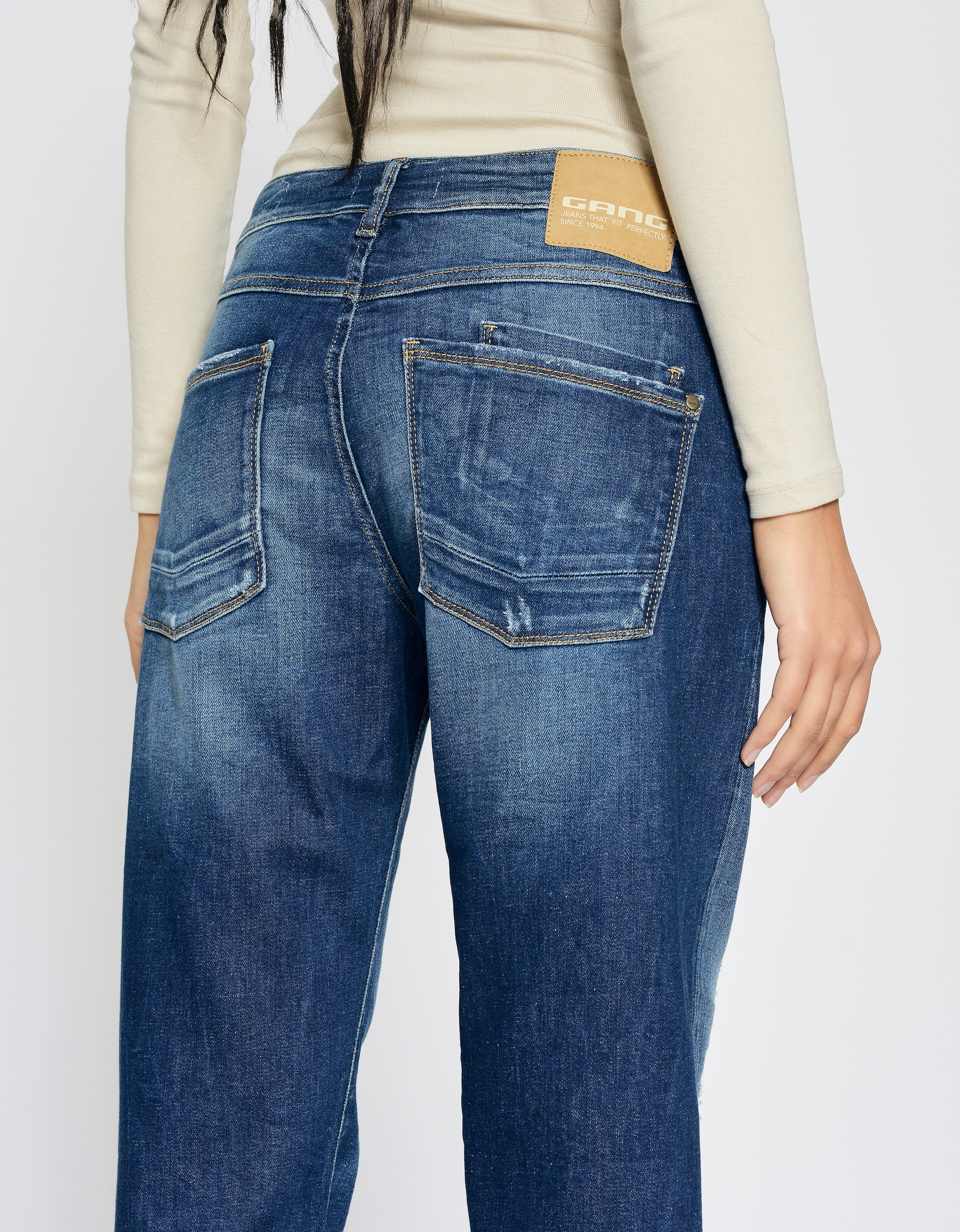 GANG Boyfriend-Jeans »94NADIA«, 5-Pocket Style mit Reißverschluss und Knopf