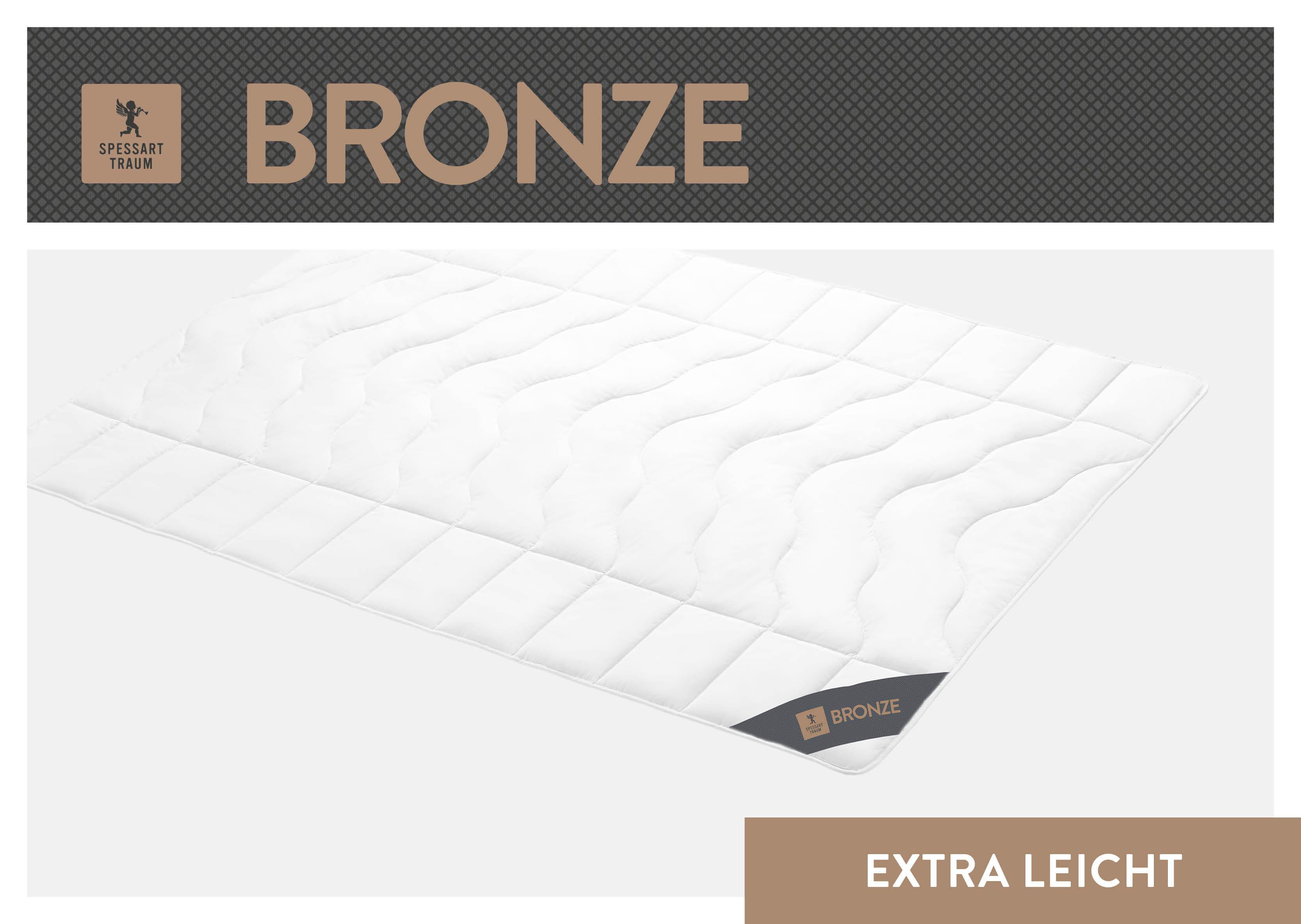 Spessarttraum Baumwollbettdecke »Bronze« extraleicht 1 Stk. tlg. hergestellt in Deutschland in weiß, Größe B/L: 135 cm x 200 cm