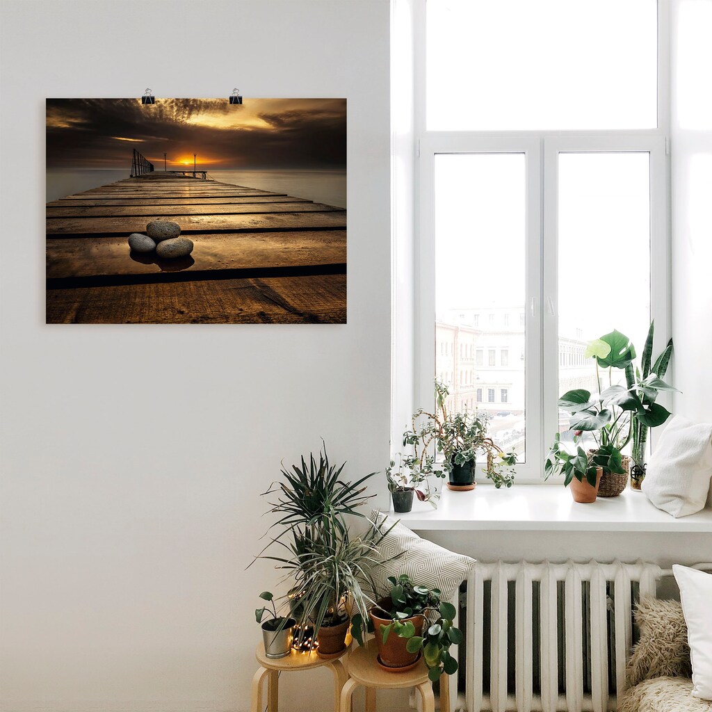 Artland Wandbild »Sonnenaufgang am Schwarzen Meer«, Sonnenaufgang & -untergang, (1 St.), als Leinwandbild, Poster, Wandaufkleber in verschied. Größen