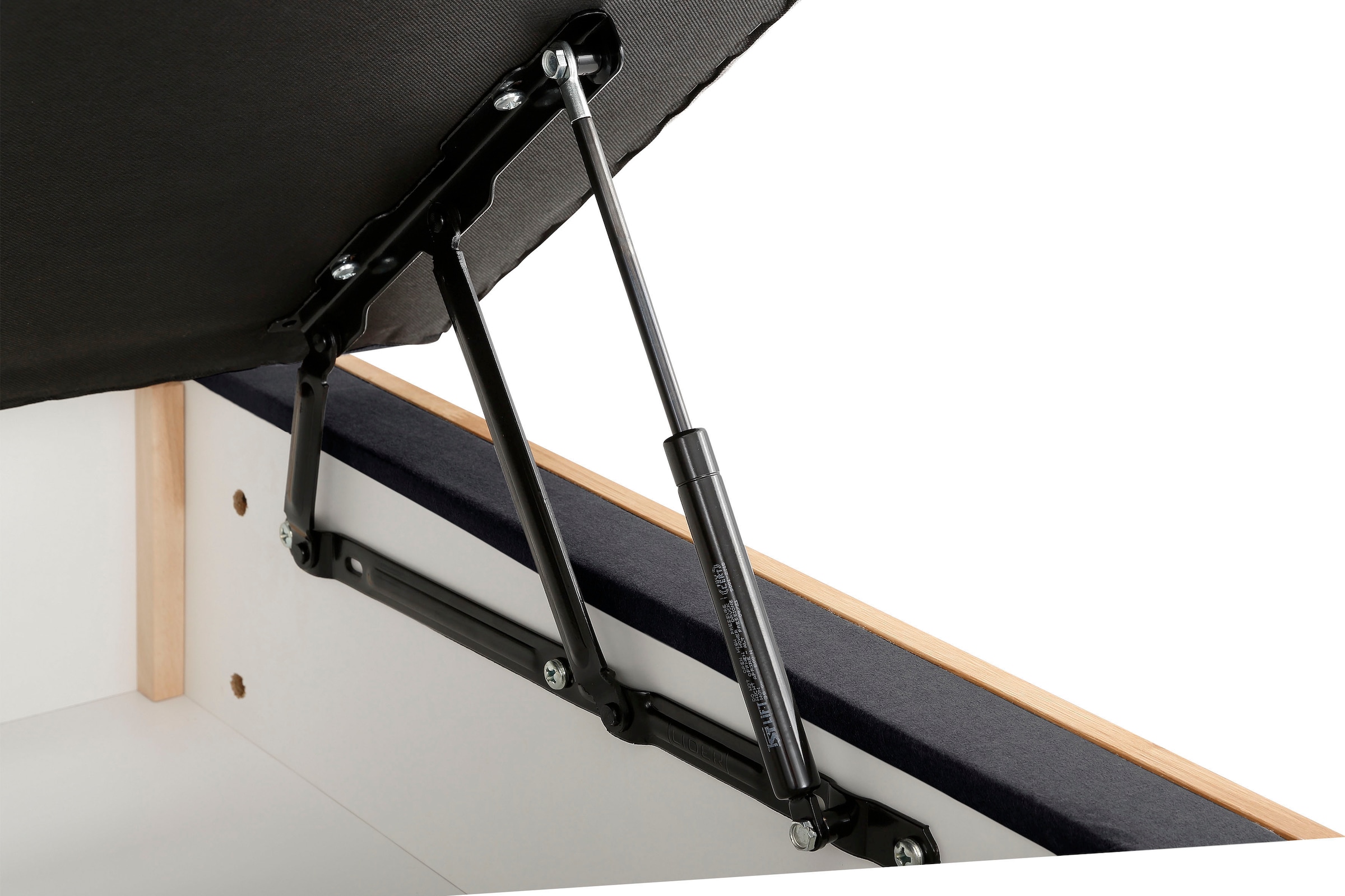 OTTO products Boxspringbett »Jenna« ohne LED-Beleuchtung, mit zertifizierten, recycelten Bezugsstoffen