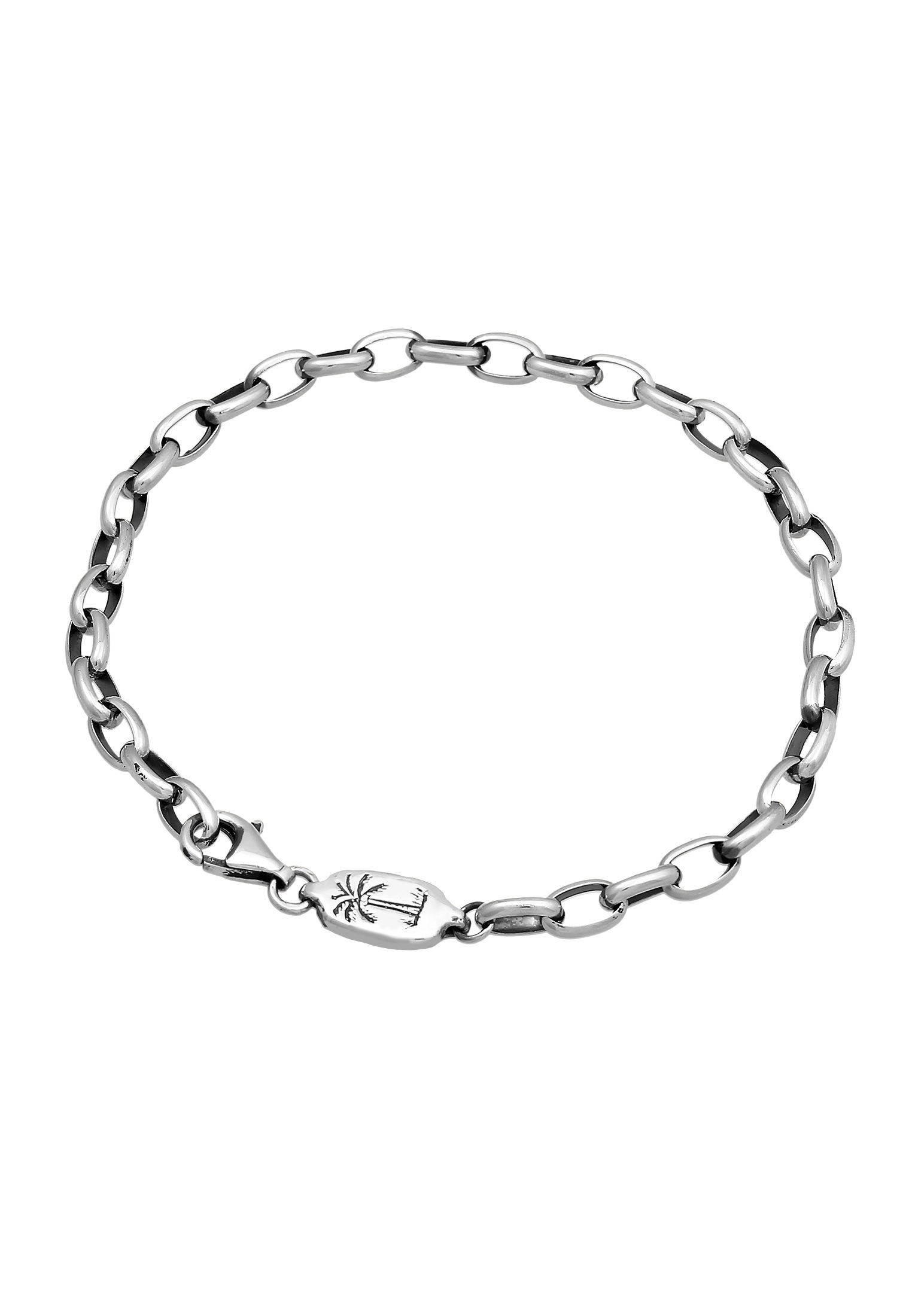 HAZE & GLORY Armkette »Armband Ankerkette Palme Basic 925 Silber«