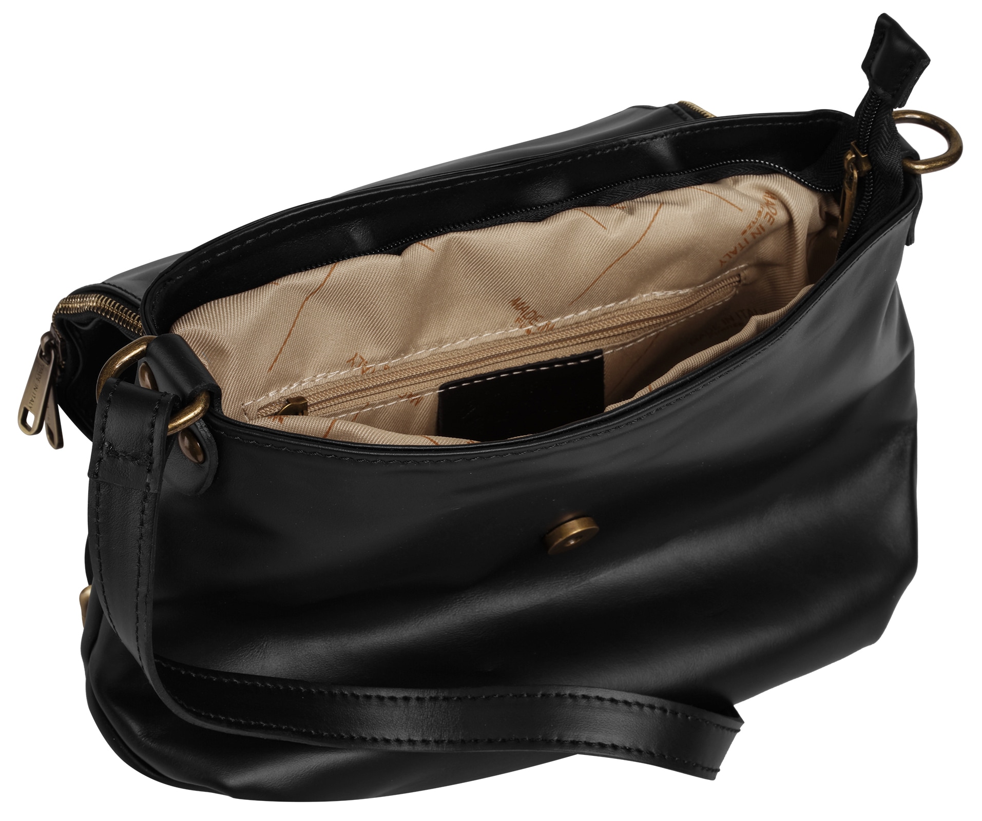 Piké Umhängetasche echt Leder, Made in Italy