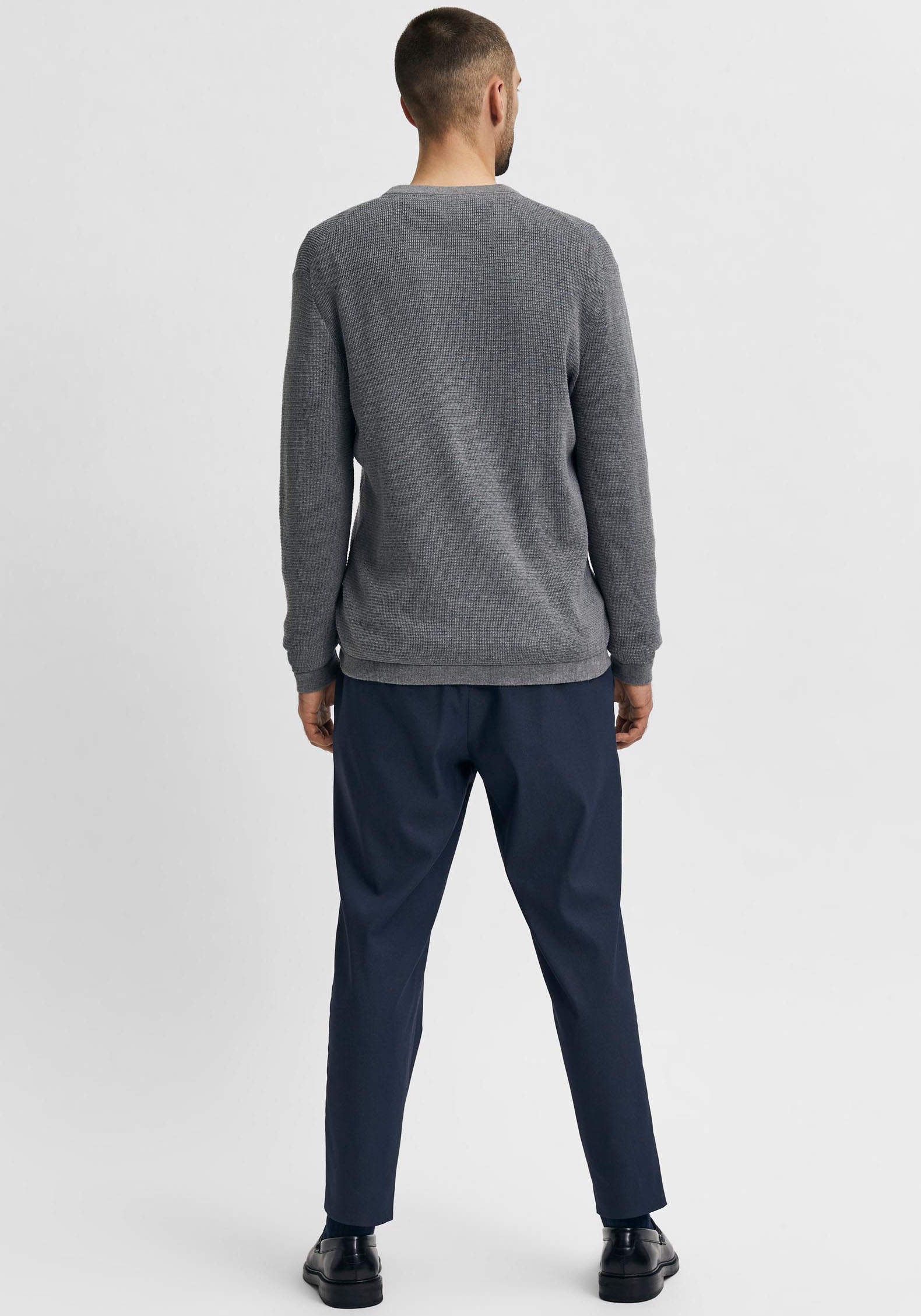 SELECTED HOMME Rundhalspullover »ROCKS KNIT CREW NECK«